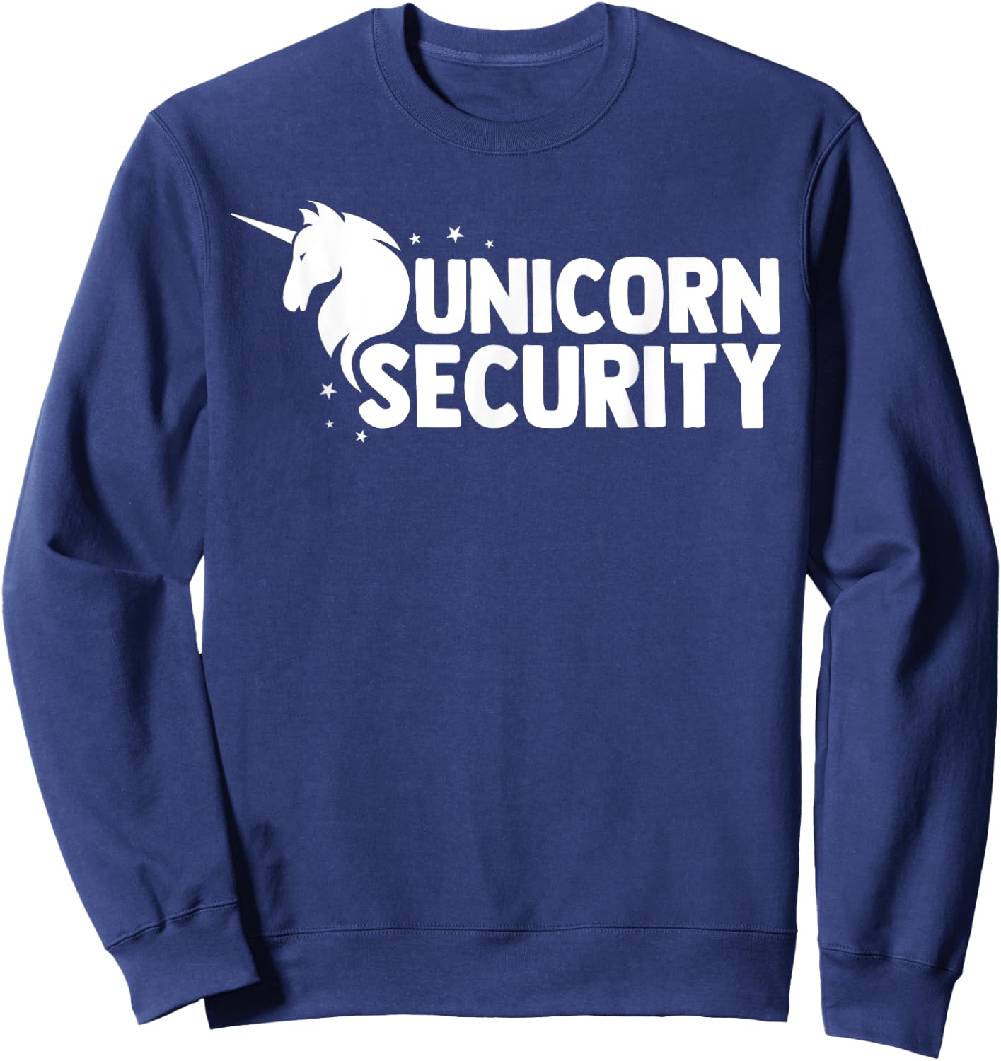 Unicorn Security Squad Symbol Funny Dad Brother Gift Sweatshirt - Sweatshirt | Navy