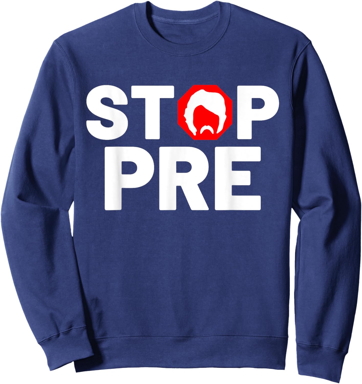 Marathon Running Vintage Stop Pre Sweatshirt - Sweatshirt | Navy