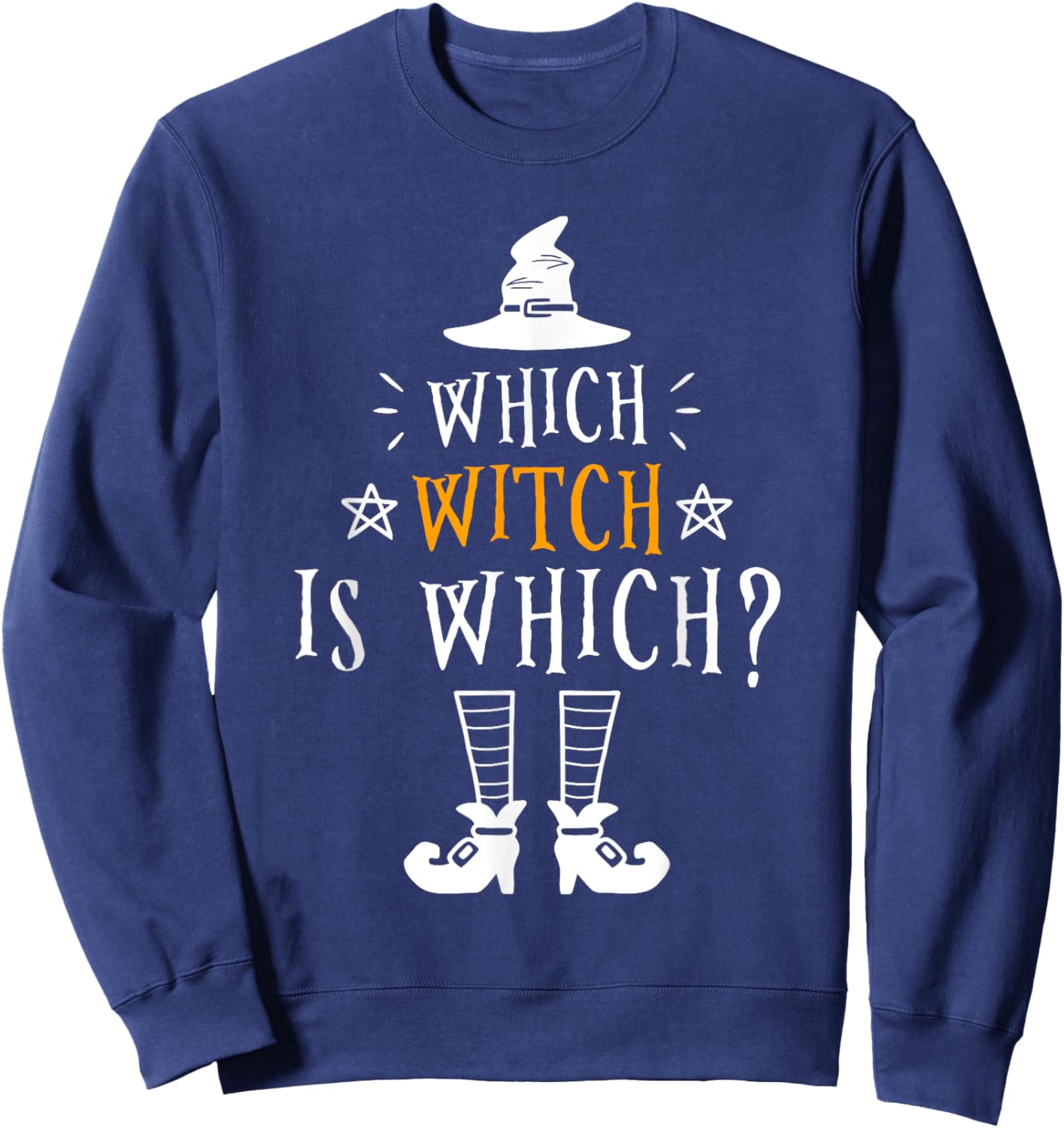Funny Which Witch Is Which Halloween Grammar Teacher Costume Sweatshirt - Sweatshirt | Navy