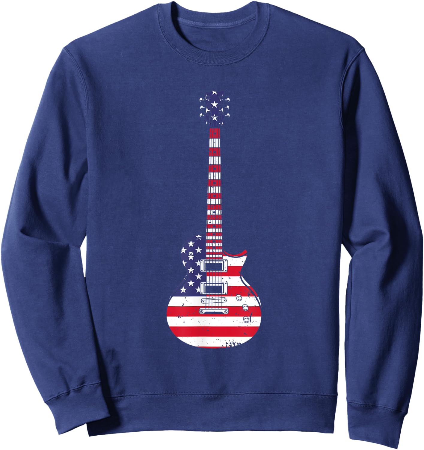 Cool Guitar Women Musician Electric Guitarist Music Sweatshirt - Sweatshirt | Navy