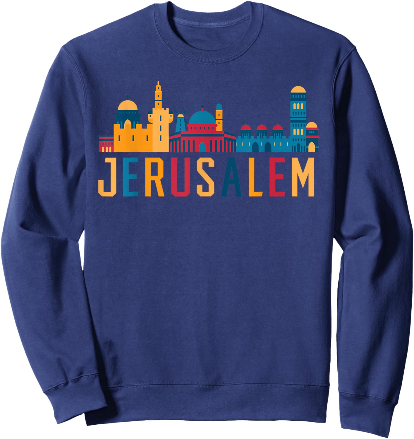 Jerusalem Jewish Country Israelite Israel Sweatshirt - Sweatshirt | Navy