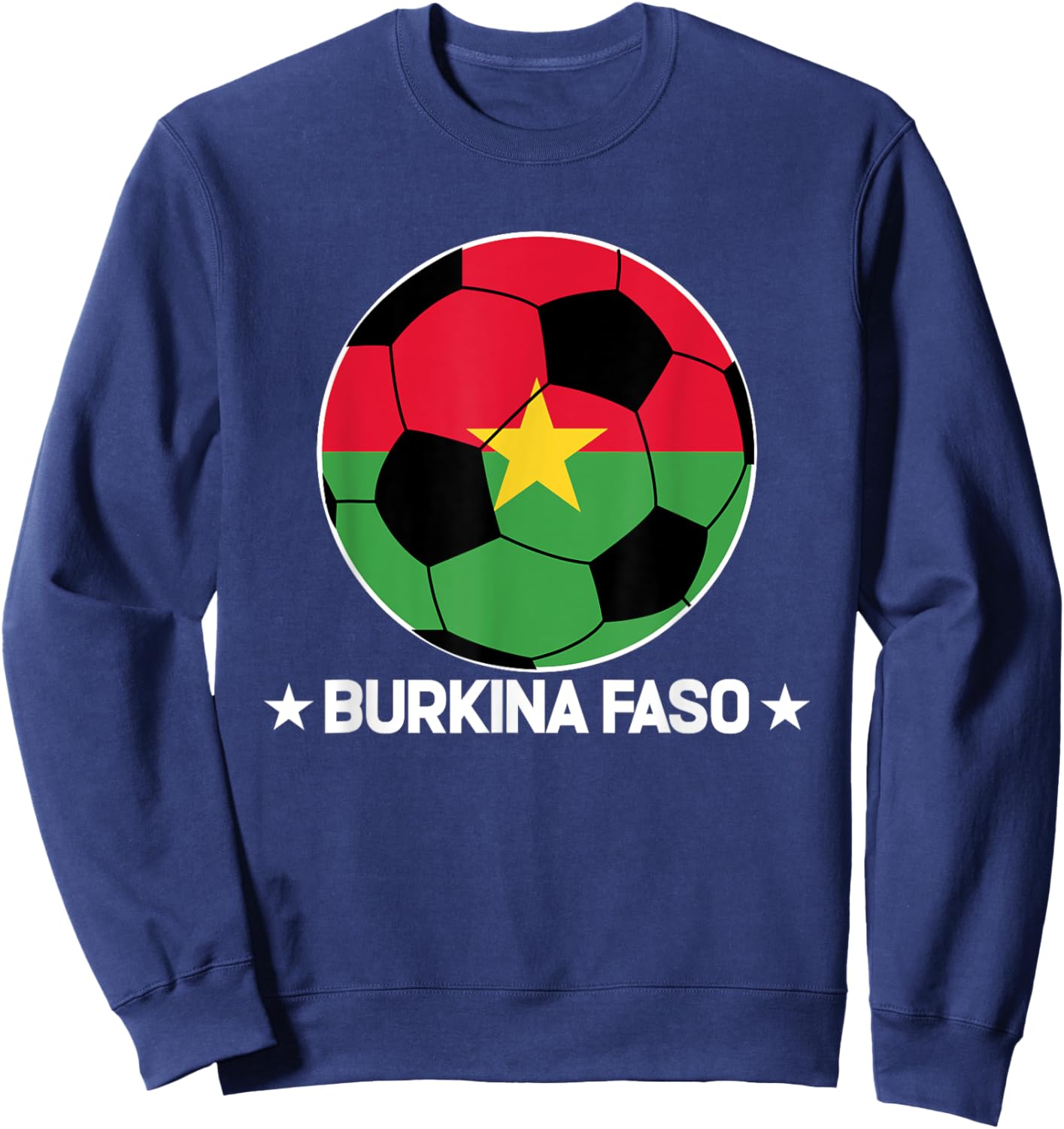 Burkina Faso Soccer Team Burkina Faso Flag Jersey Football Sweatshirt - Sweatshirt | Navy