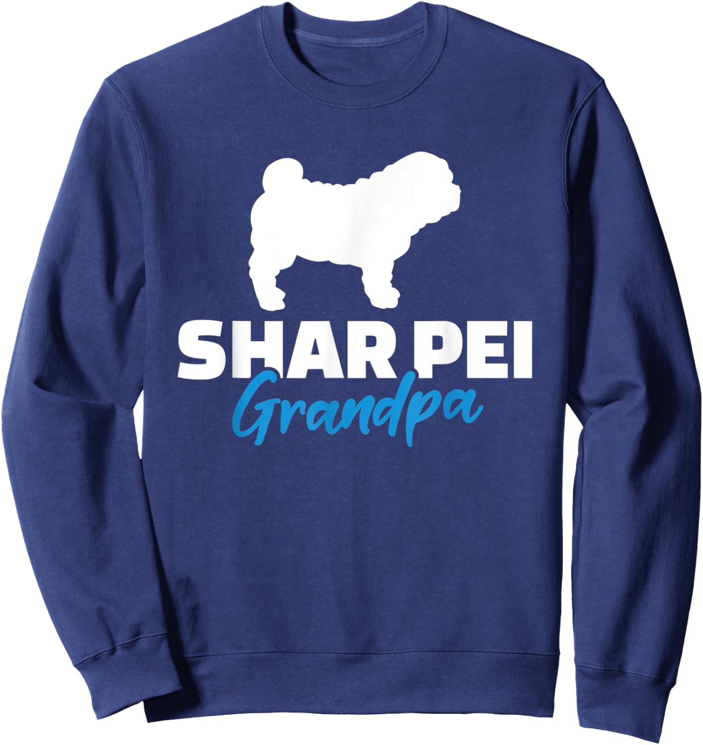 Shar Pei Grandpa Sweatshirt - Sweatshirt | Navy