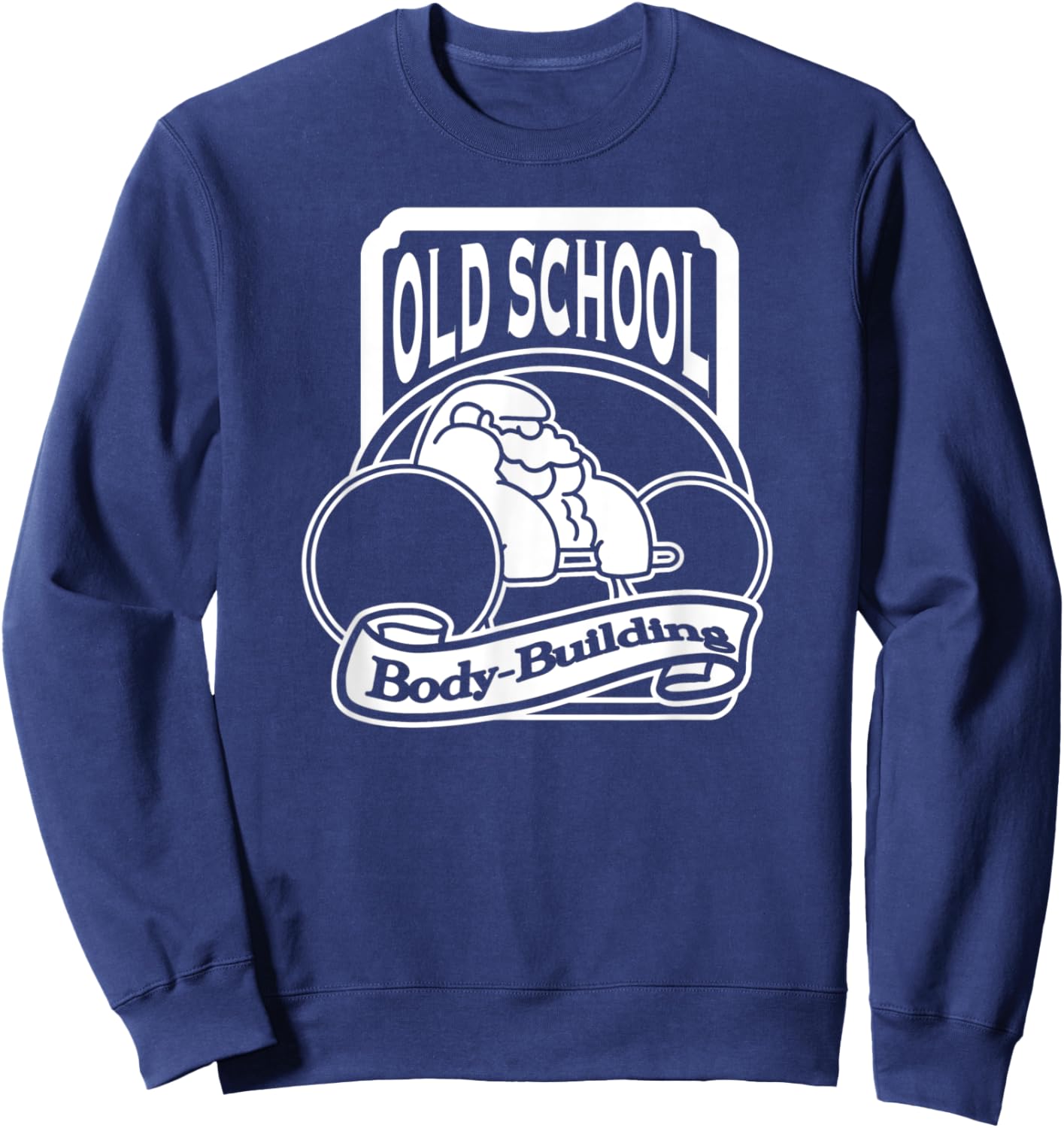Old School Body-Building Ancient Style Sweatshirt - Sweatshirt | Navy
