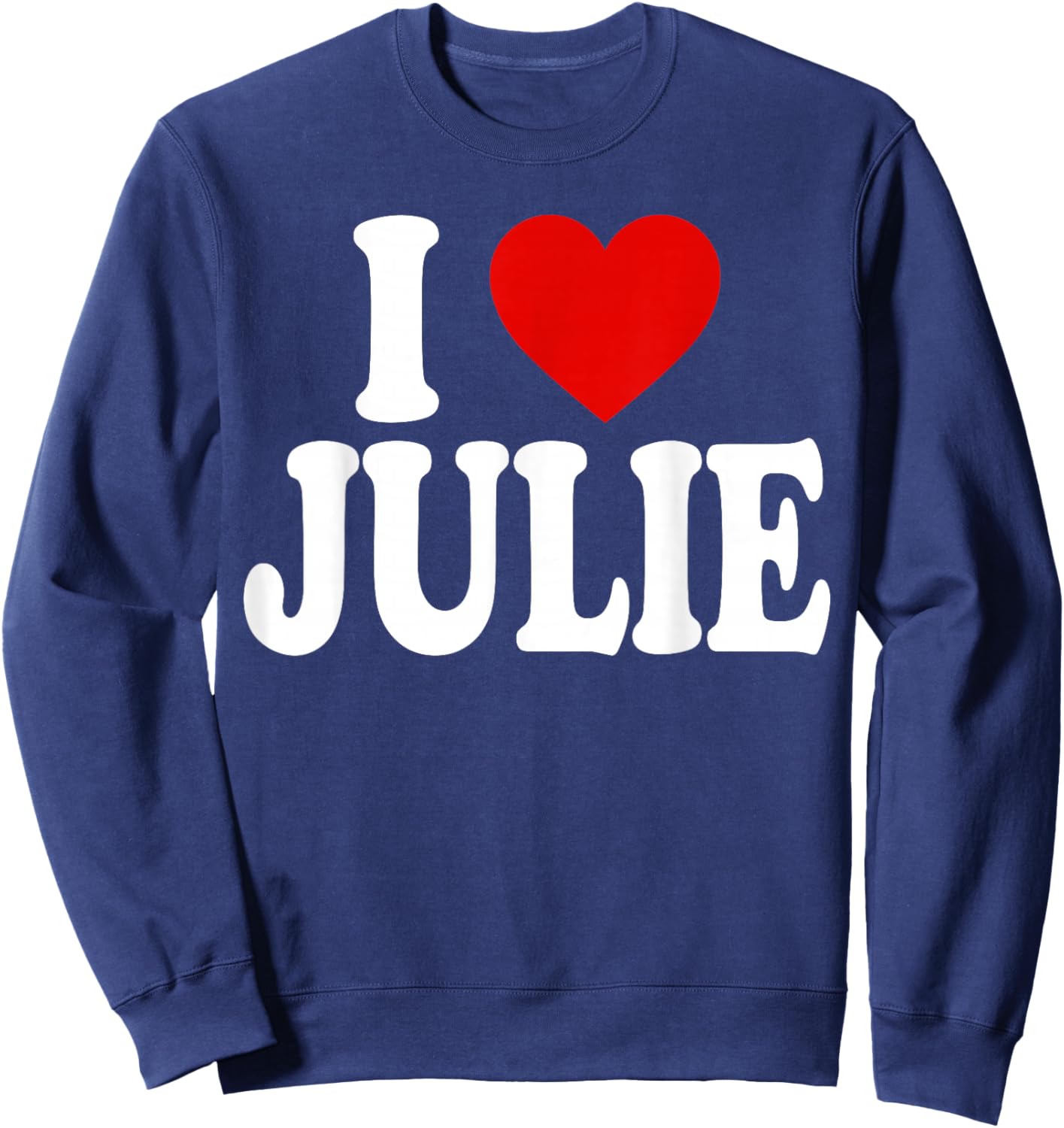 I Heart Love Julie Sweatshirt - Sweatshirt | Navy
