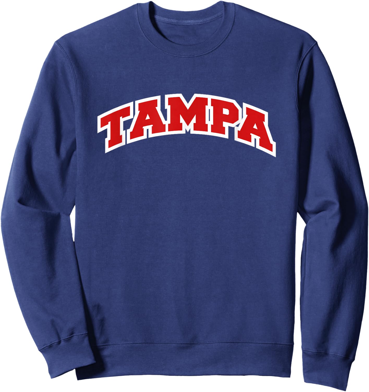 Tampa Florida Varsity Style Vintage Sweatshirt - Sweatshirt | Navy