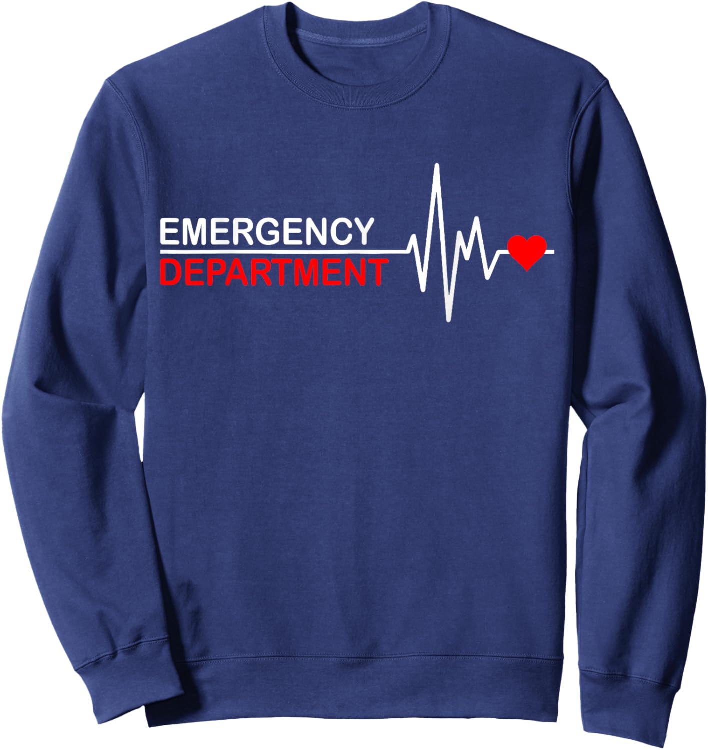 Emergency Department Emergency Room Healthcare Nursing Nurse Sweatshirt - Sweatshirt | Navy