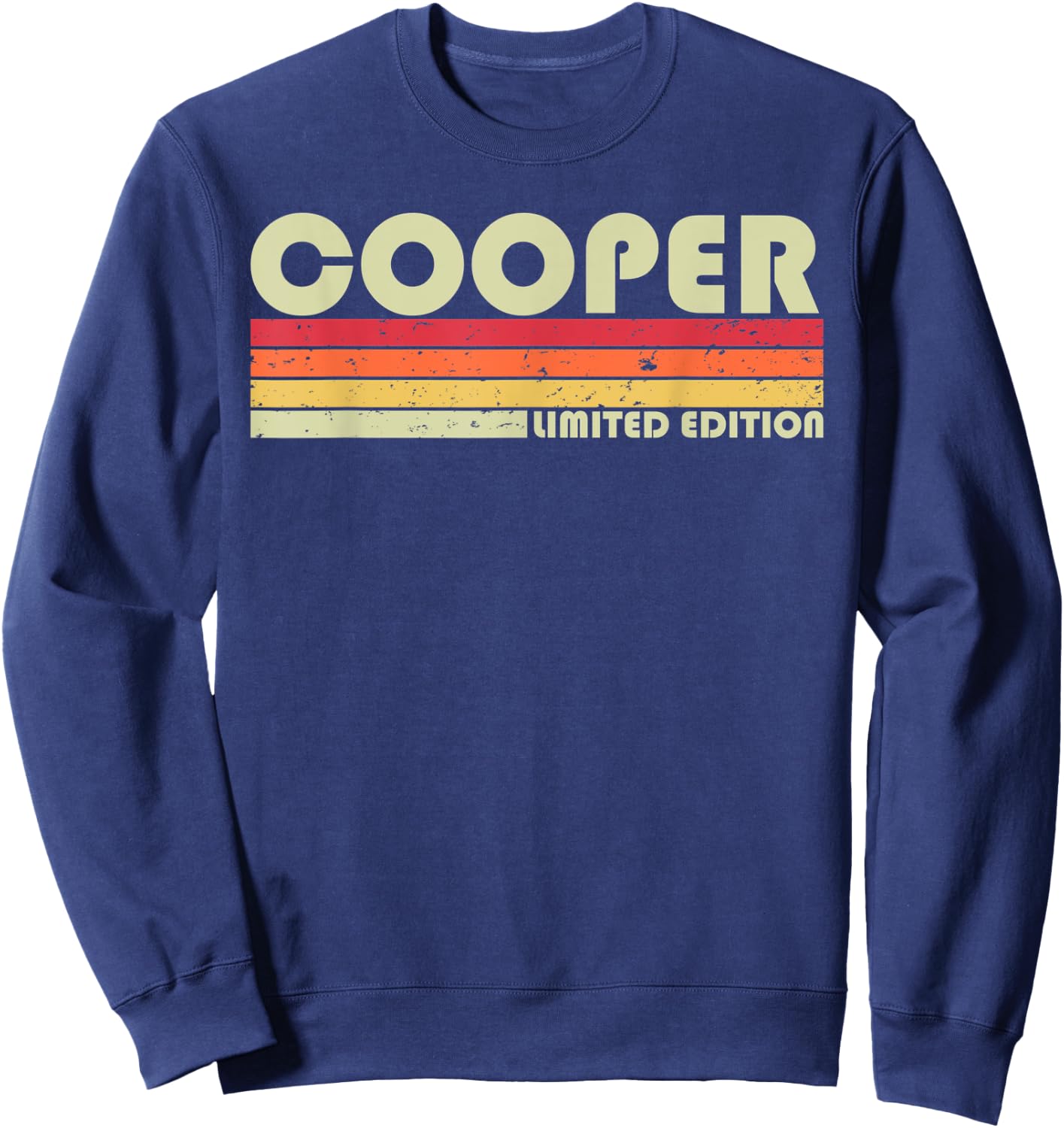 COOPER Gift Name Personalized Funny Retro Vintage Birthday Sweatshirt - Sweatshirt | Navy