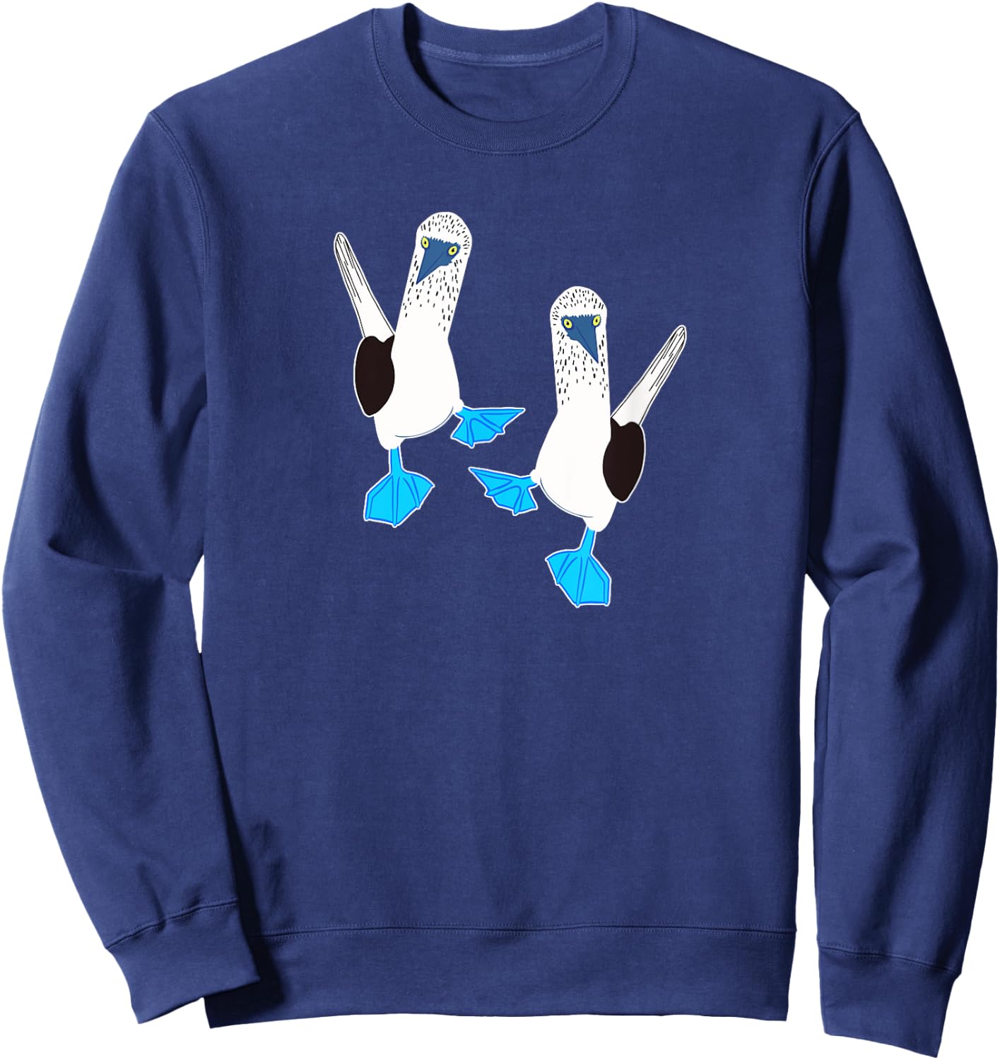 Cute pair of funny Blue-Footed Boobies Sweatshirt - Sweatshirt | Navy