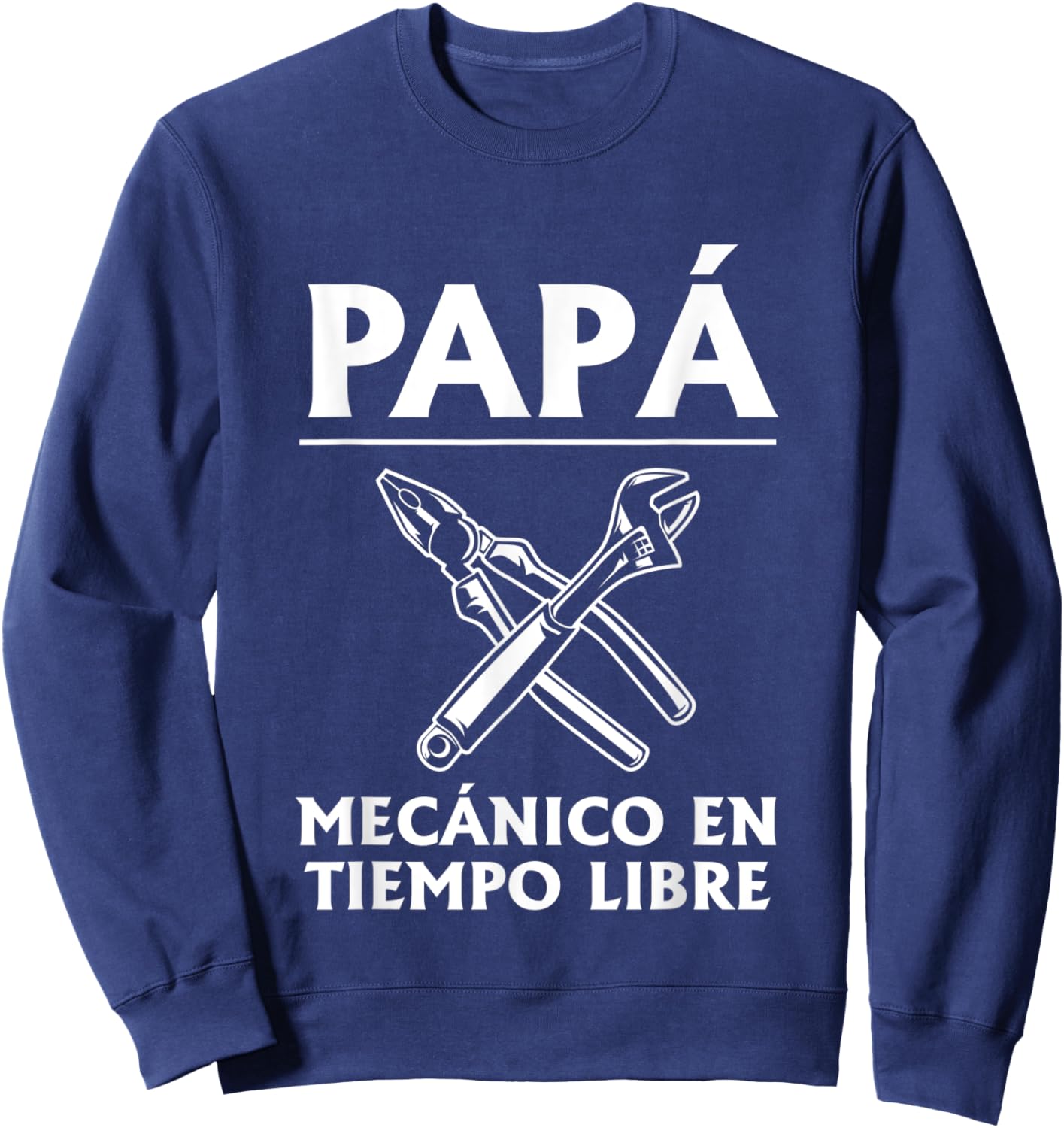 Papà Mecanico En Tiempo Libre Día del Padre Sweatshirt - Sweatshirt | Navy