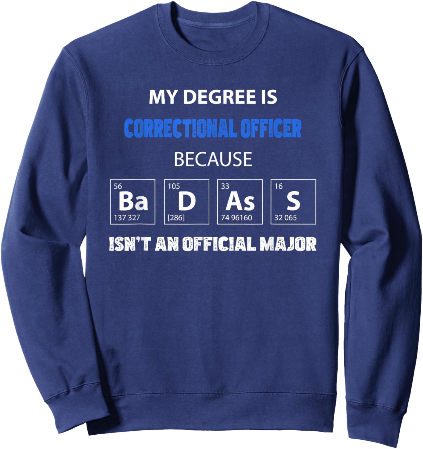 Correctional Officer funny quote Sweatshirt - Sweatshirt | Navy
