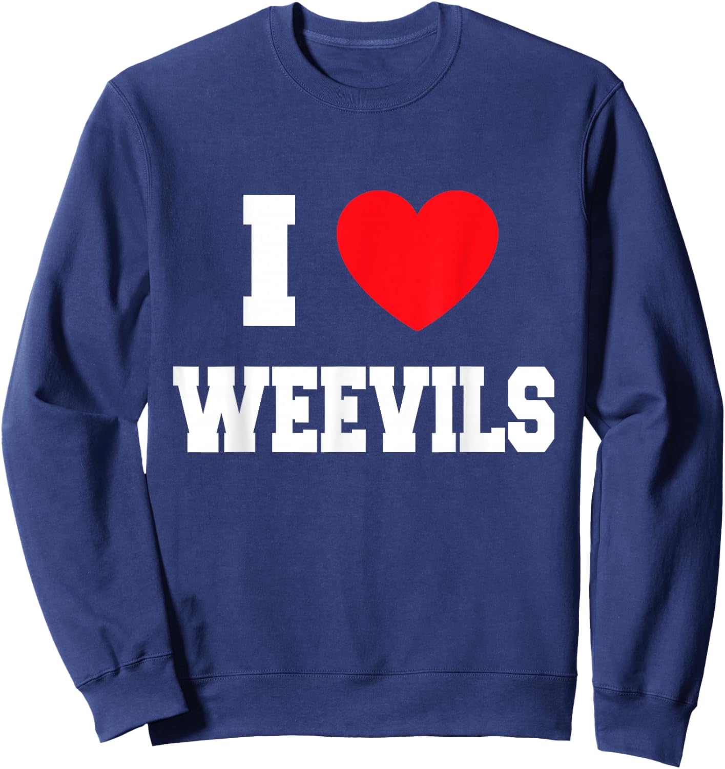 I Love weevils Sweatshirt - Sweatshirt | Navy