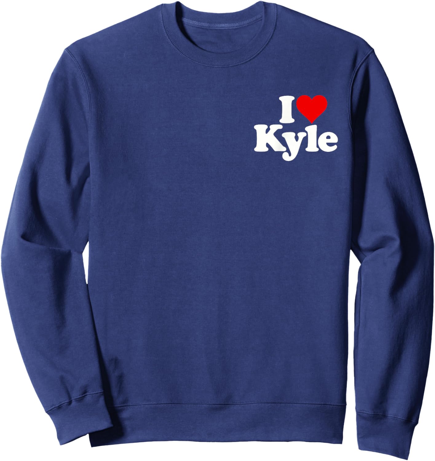 I Love Heart Kyle Sweatshirt - Sweatshirt | Navy