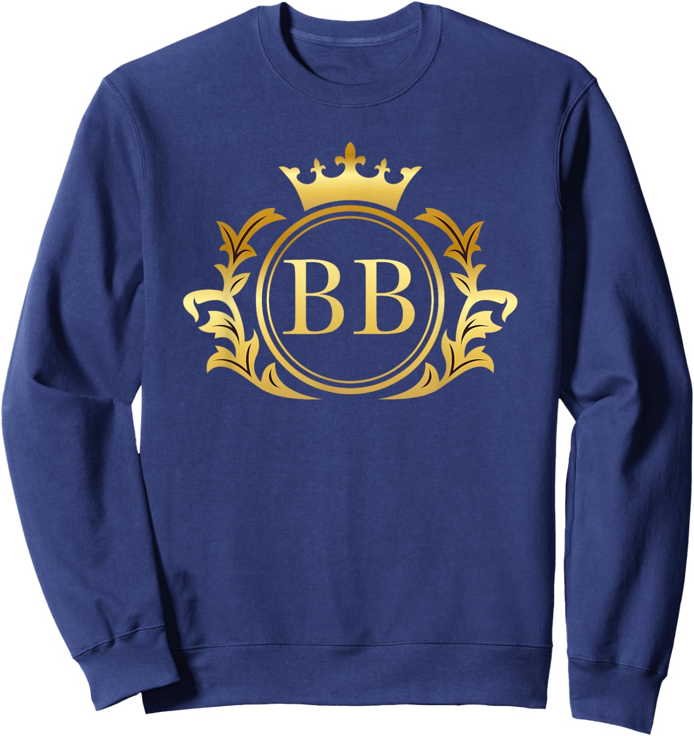 BB Initials Nickname Monogram Crest Sweatshirt - Sweatshirt | Navy