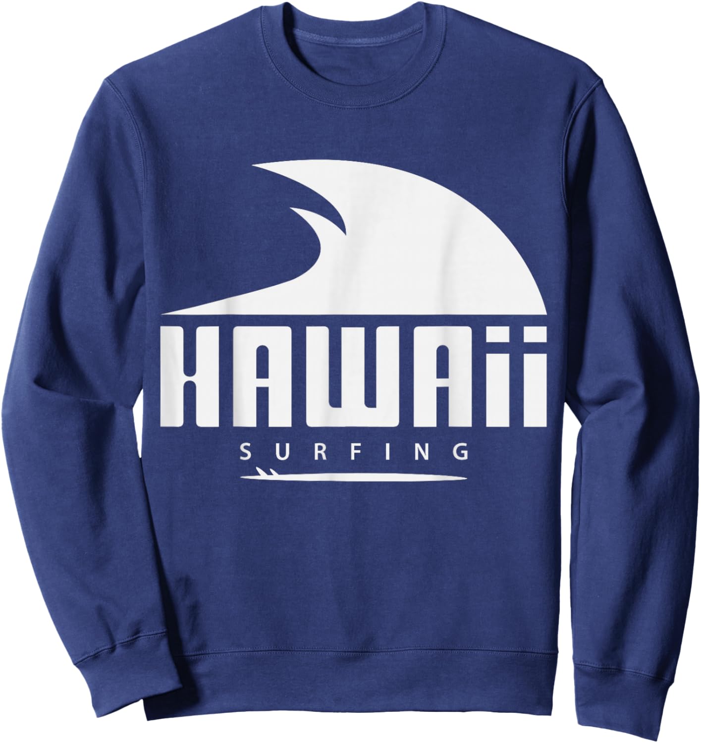 Hawaii Surfing Ocean Wave Sweatshirt - Sweatshirt | Navy