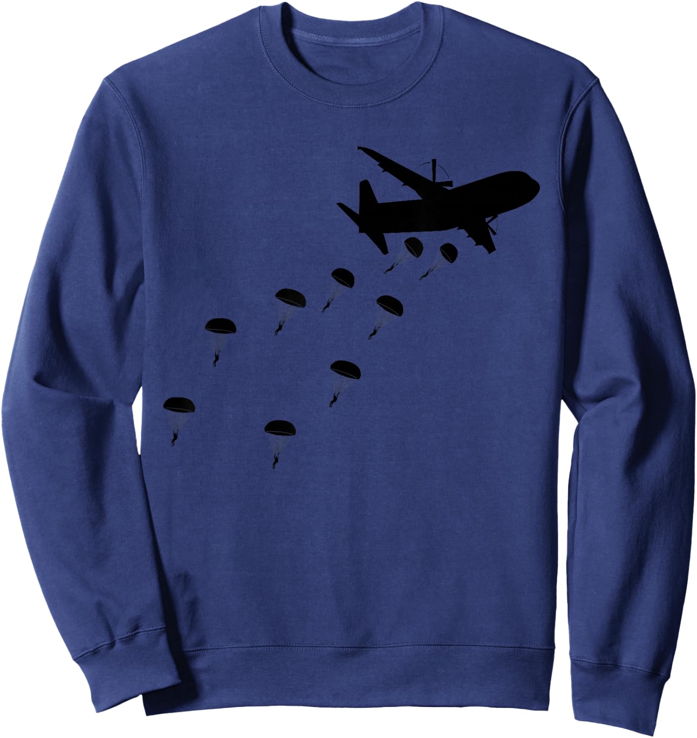 Paratrooper Army Airborne Parachute Jump Paratroops Small Sweatshirt - Sweatshirt | Navy