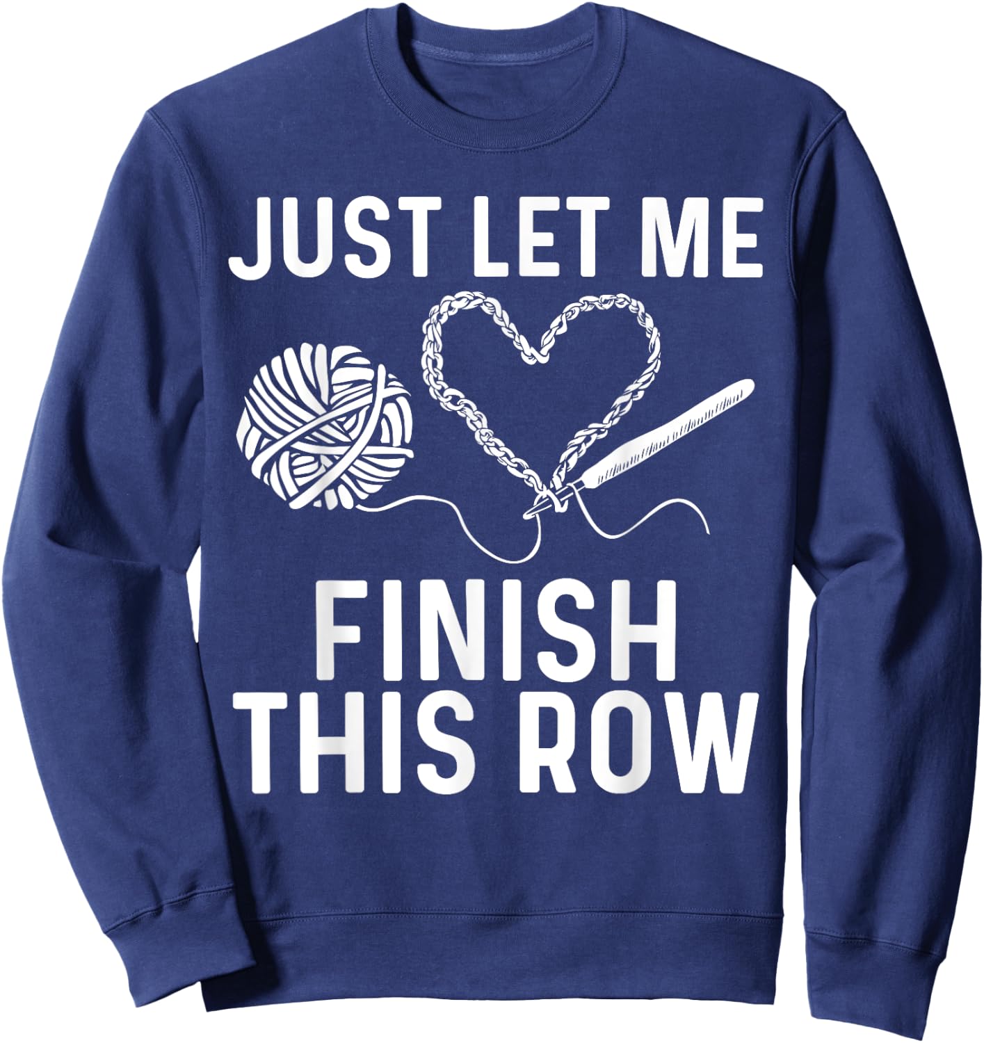 Best Crocheting Art Women Crocheter Crochet Lover Sweatshirt - Sweatshirt | Navy