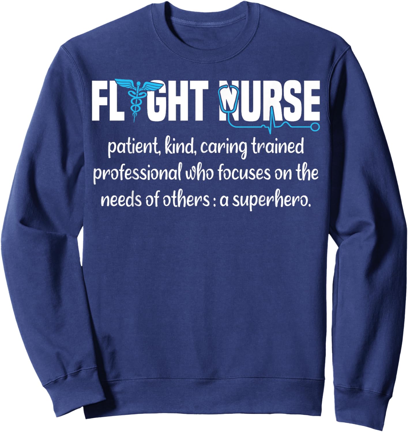 Flight Nurse Definition Sweatshirt - Sweatshirt | Navy