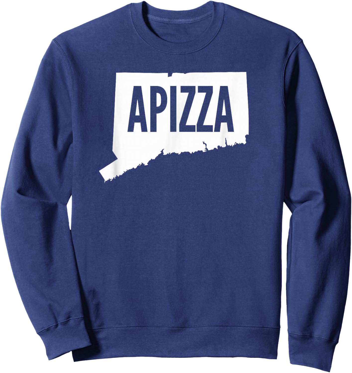 New Haven Style APizza in Connecticut Sweatshirt - Sweatshirt | Navy