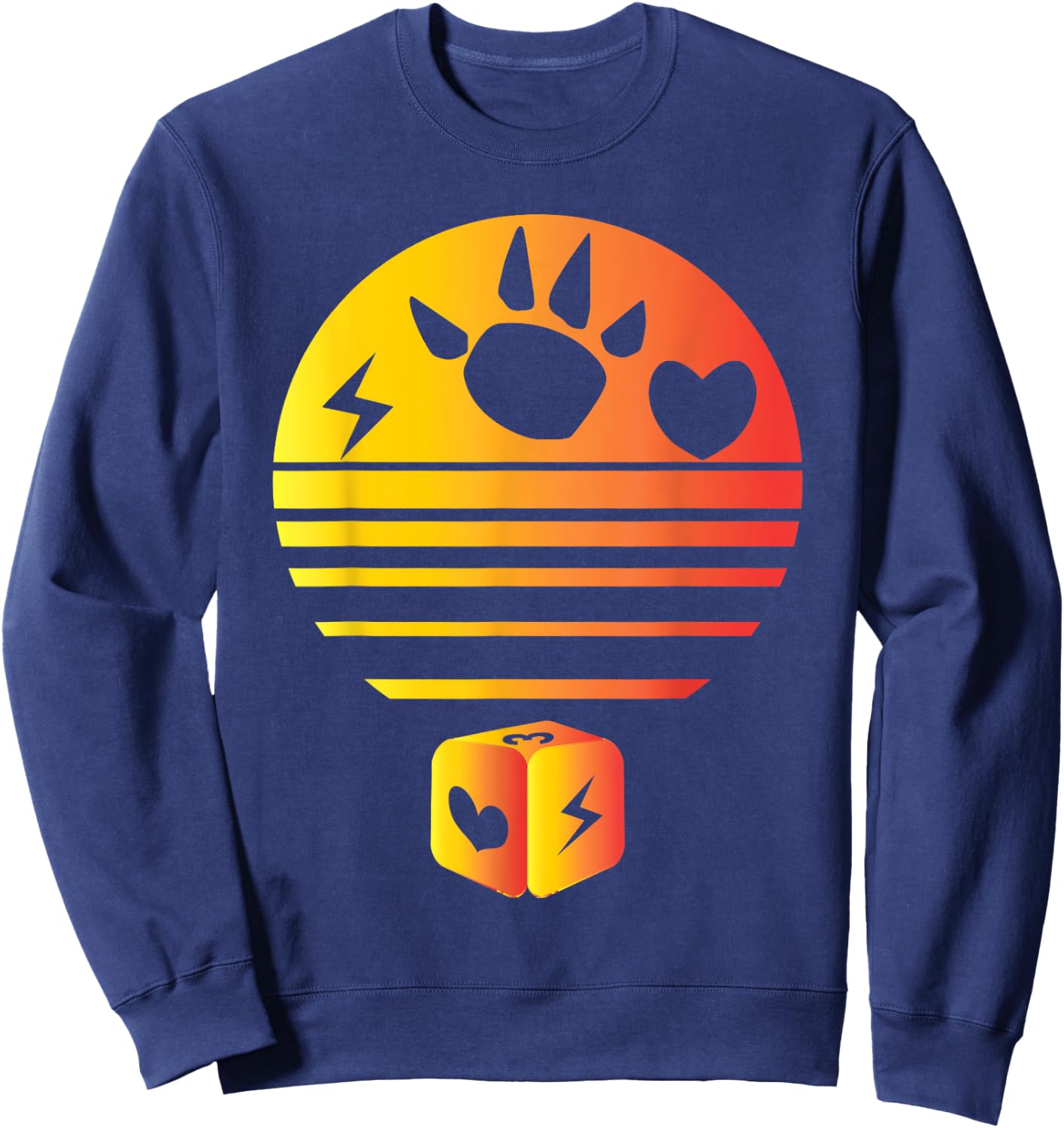King of Tokyo Board Game Design Tabletop Gaming Sweatshirt - Sweatshirt | Navy