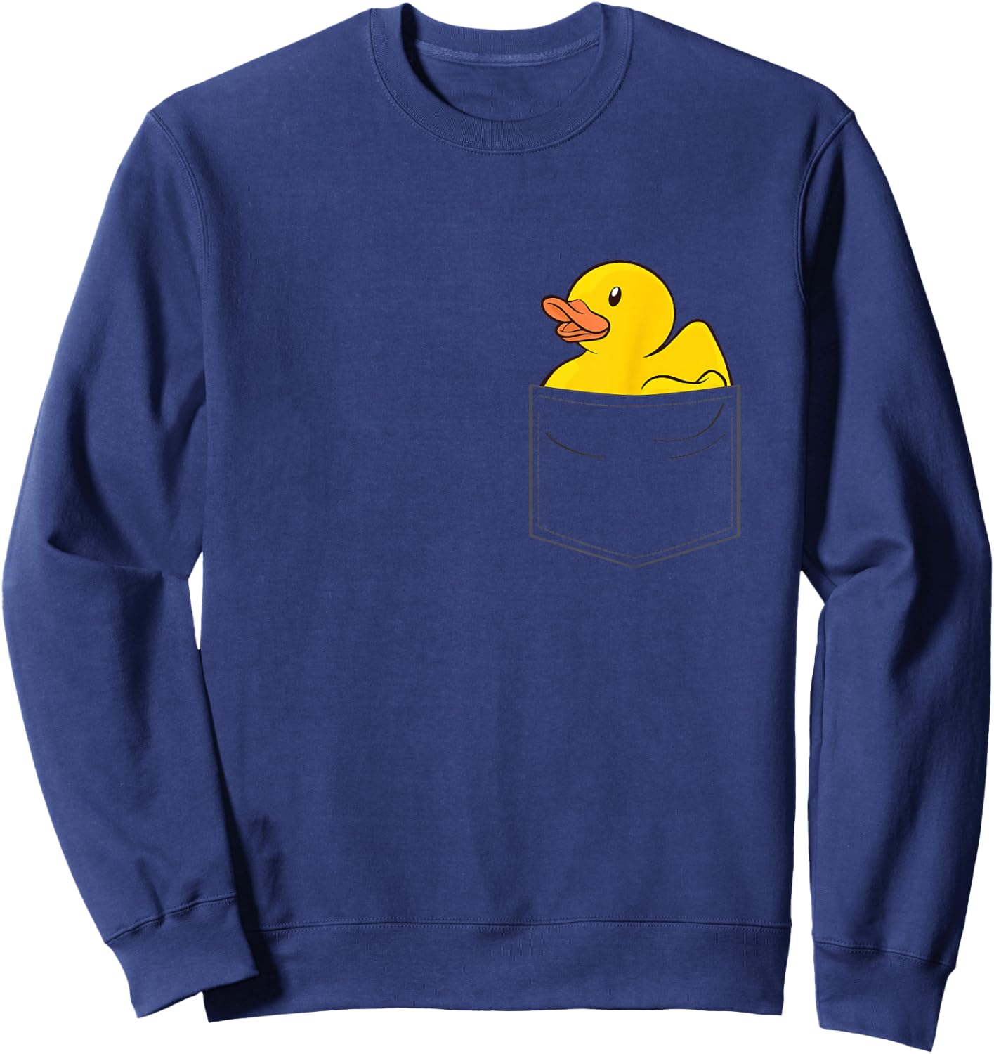 Rubber Duck in Pocket Rubber Duckie Small Sweatshirt - Sweatshirt | Navy