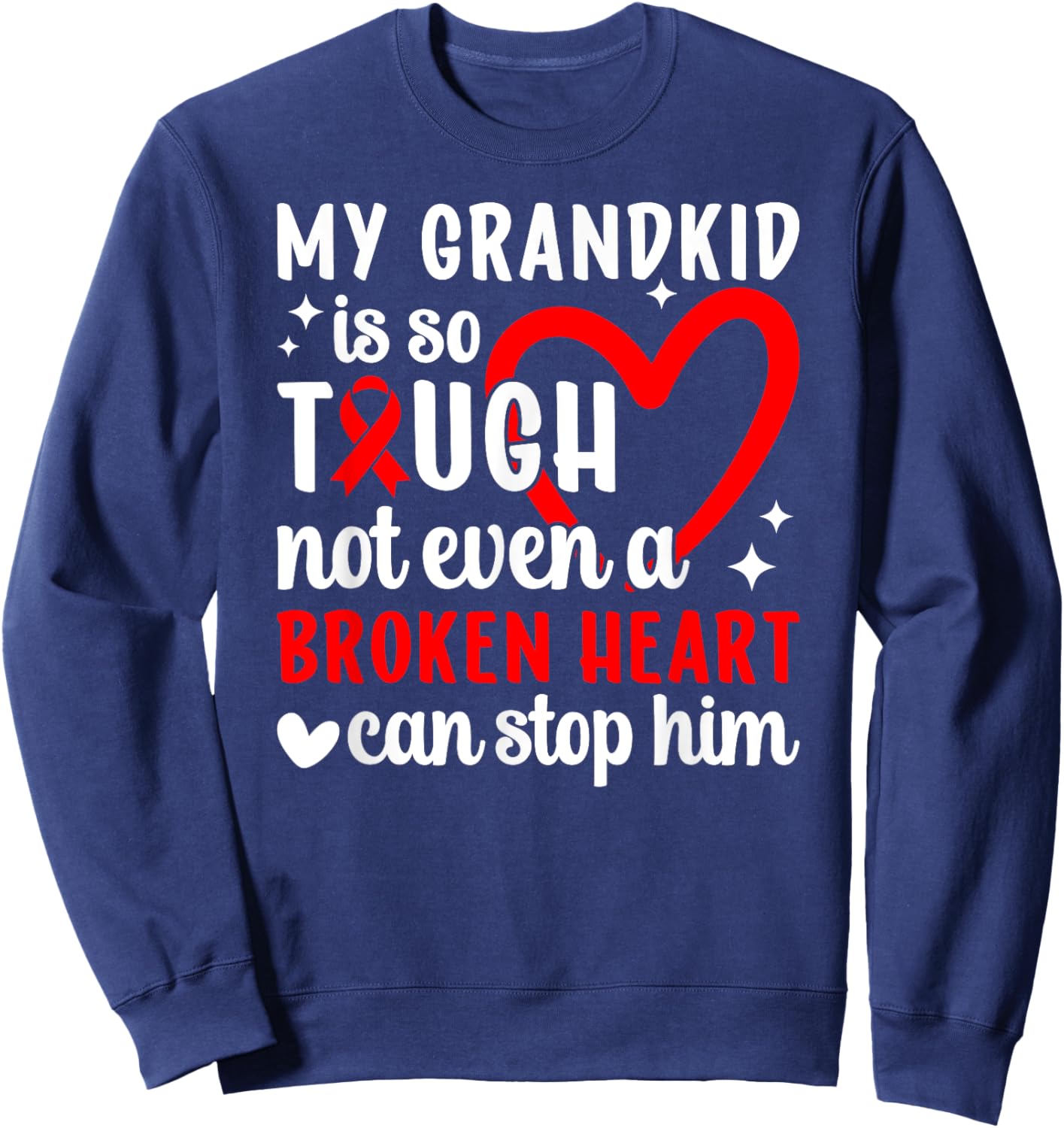 CHD Nana CHD Warrior Nana Congenital Heart Disease Nana Sweatshirt - Sweatshirt | Navy