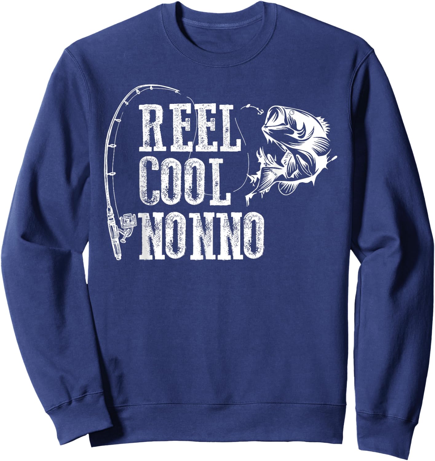 Nonno Fishing: Reel Cool Nonno Sweatshirt - Sweatshirt | Navy