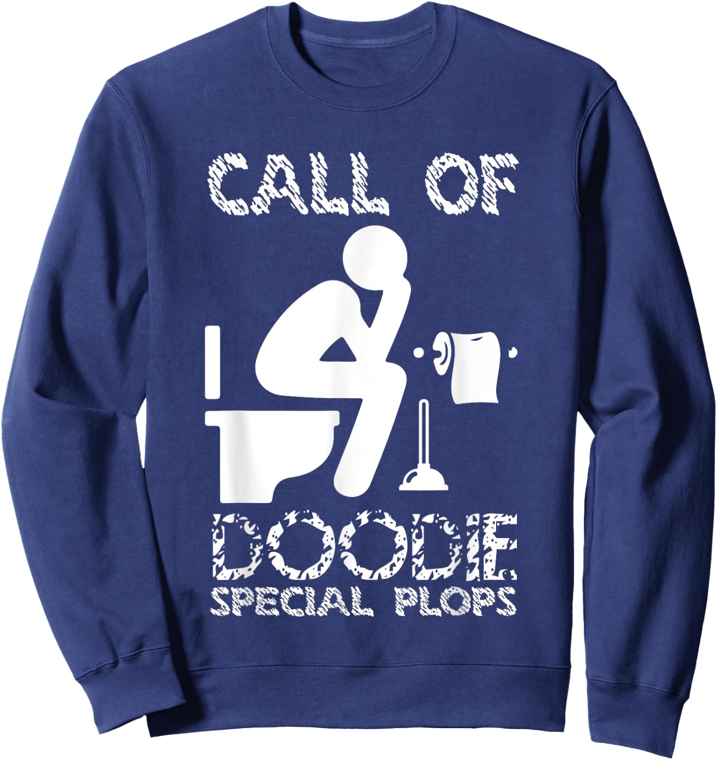Call Of Doodie Special Plops Funny Nerd Gamer Design Sweatshirt - Sweatshirt | Navy