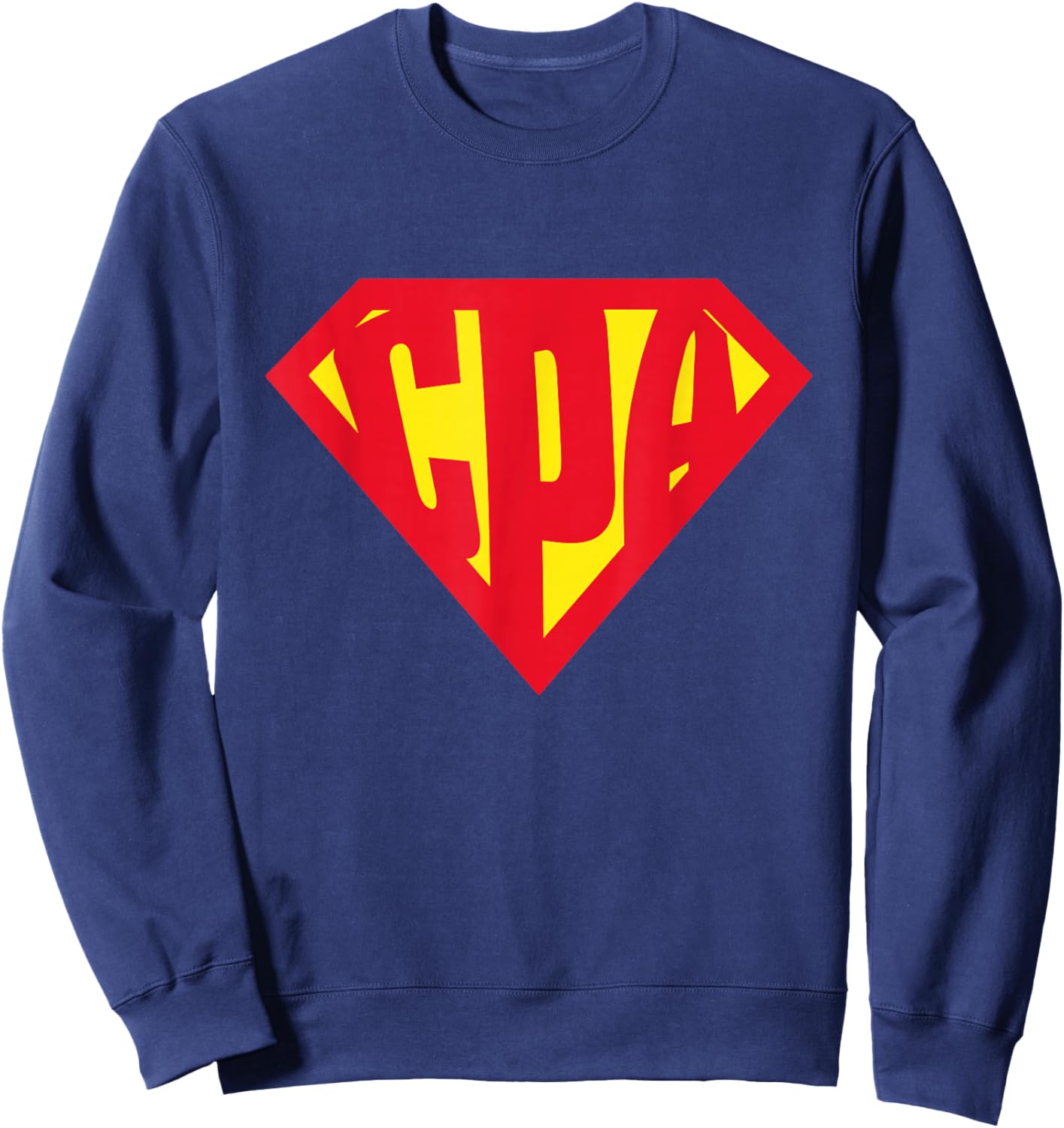 Superhero CPA Accountant Sweatshirt - Sweatshirt | Navy