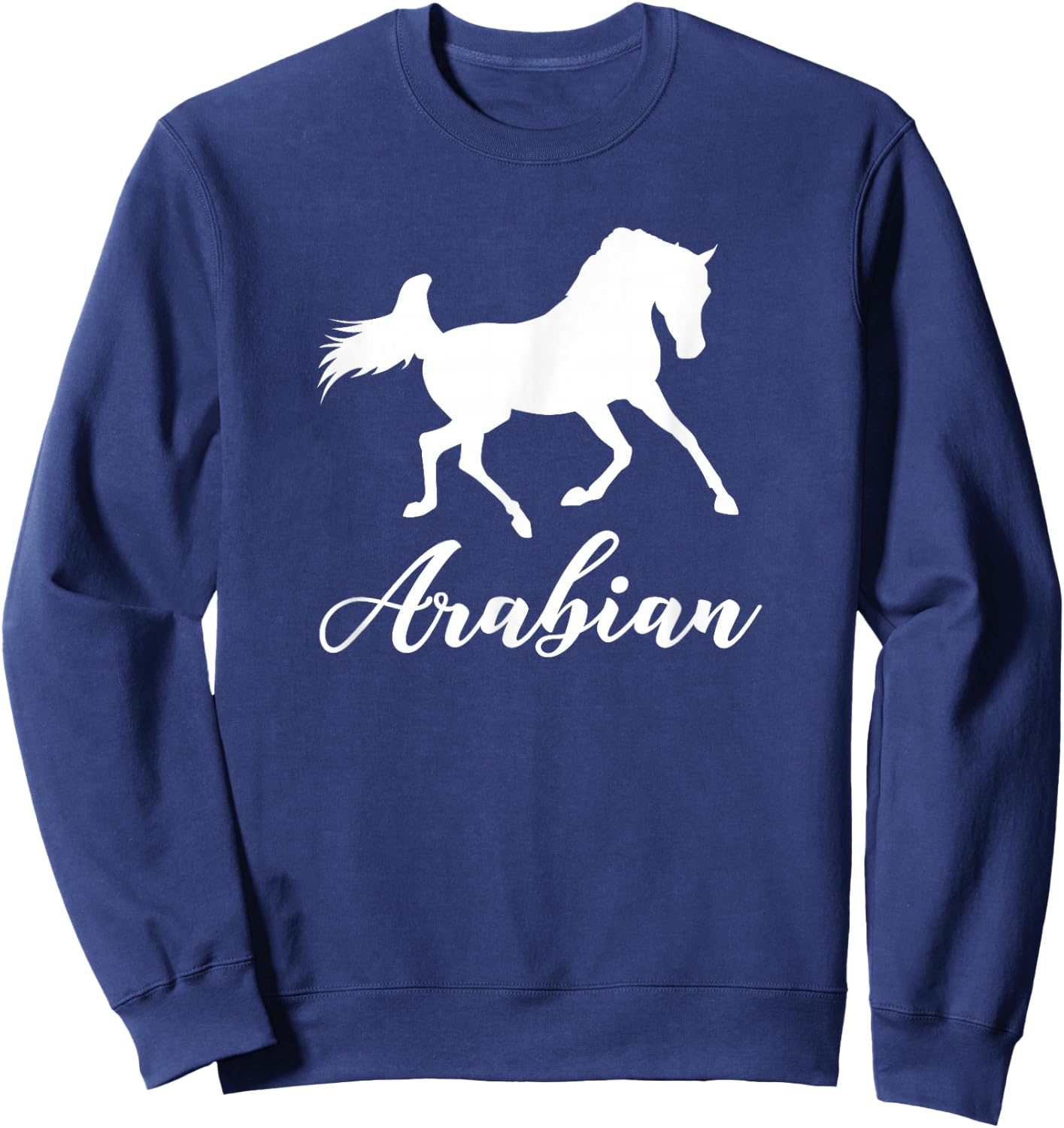 Silhouette of Arabian Horse Sweatshirt - Sweatshirt | Navy