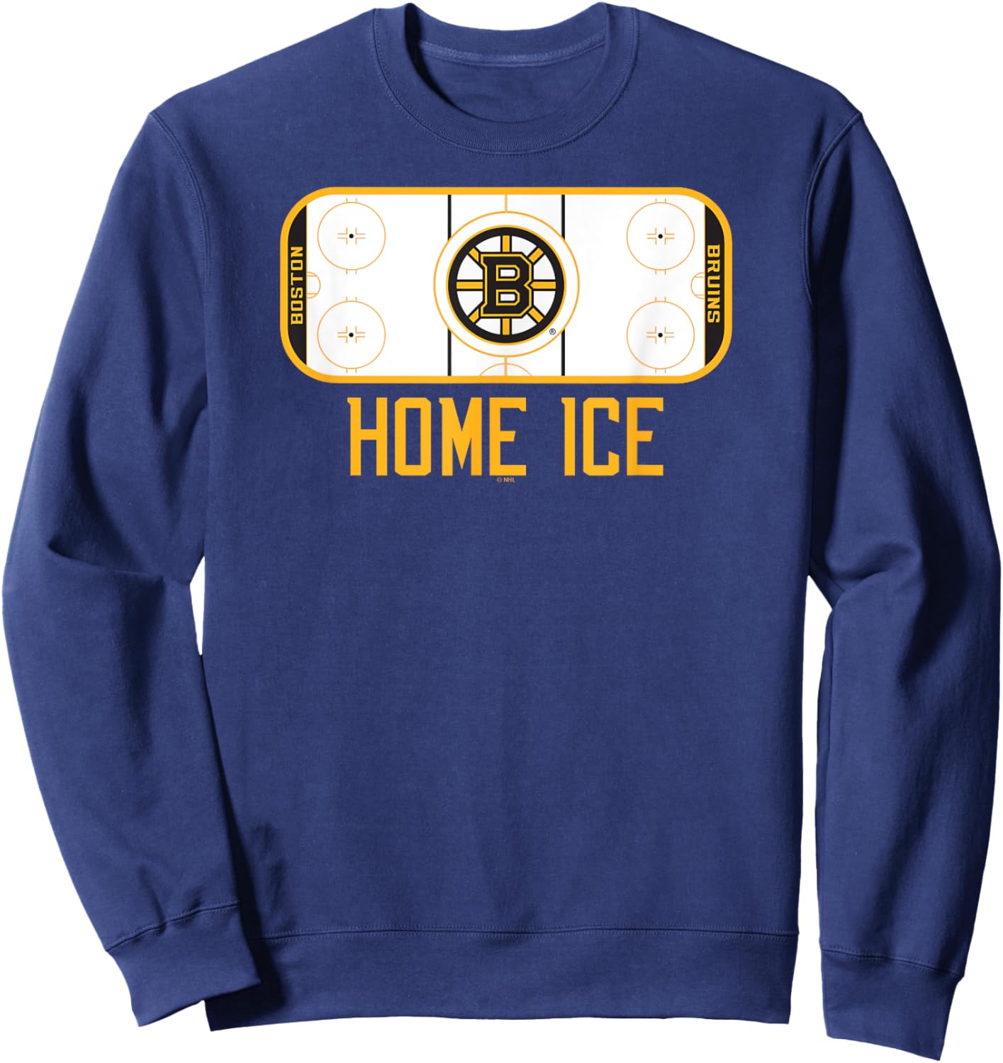 Boston Bruins Home Ice Black Officially Licensed Sweatshirt - Sweatshirt | Navy