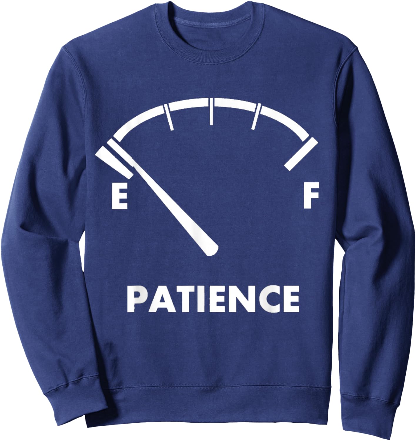 Running Out Of Patience Sweatshirt - Sweatshirt | Navy