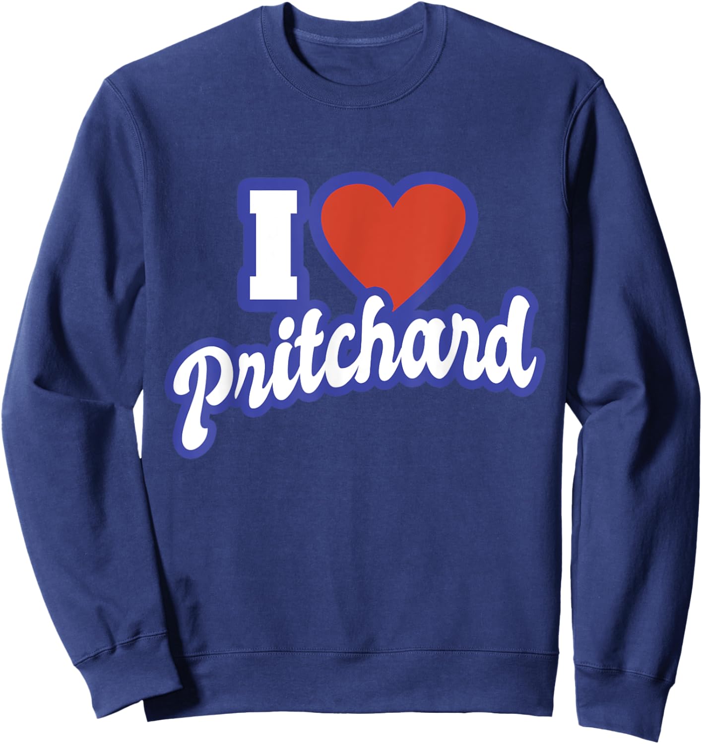 I Love Pritchard Sweatshirt - Sweatshirt | Navy
