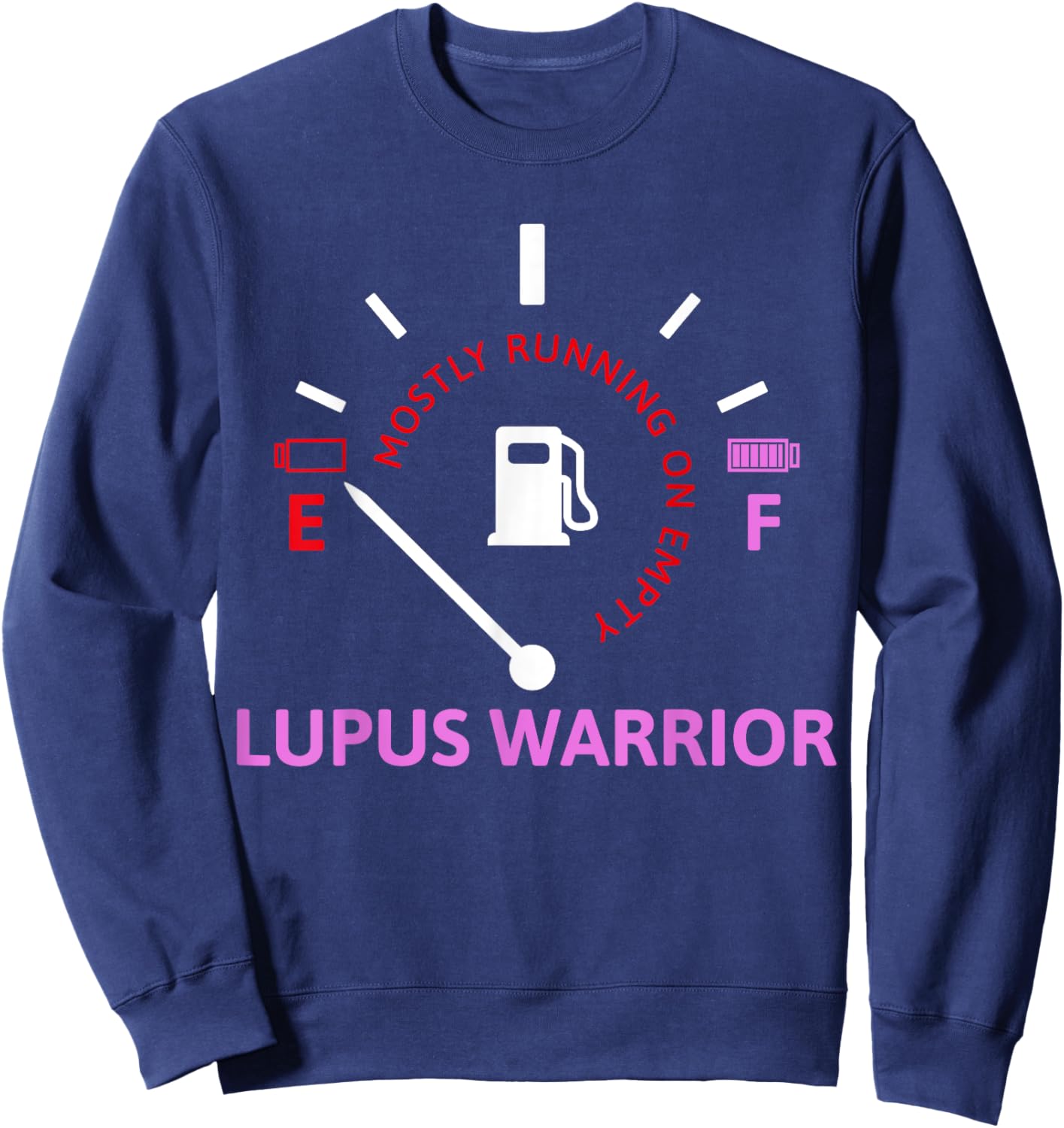 Mostly Running On Empty Lupus Warrior Sweatshirt - Sweatshirt | Navy