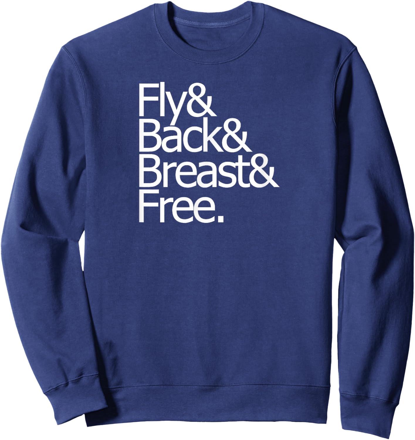Team IM individual medley fly back breast free swim logo Sweatshirt - Sweatshirt | Navy