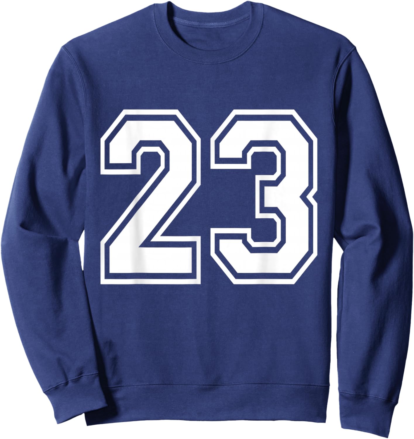 Number 23 Varsity Sports Team Jersey 23rd Birthday 23 Years Sweatshirt - Sweatshirt | Navy