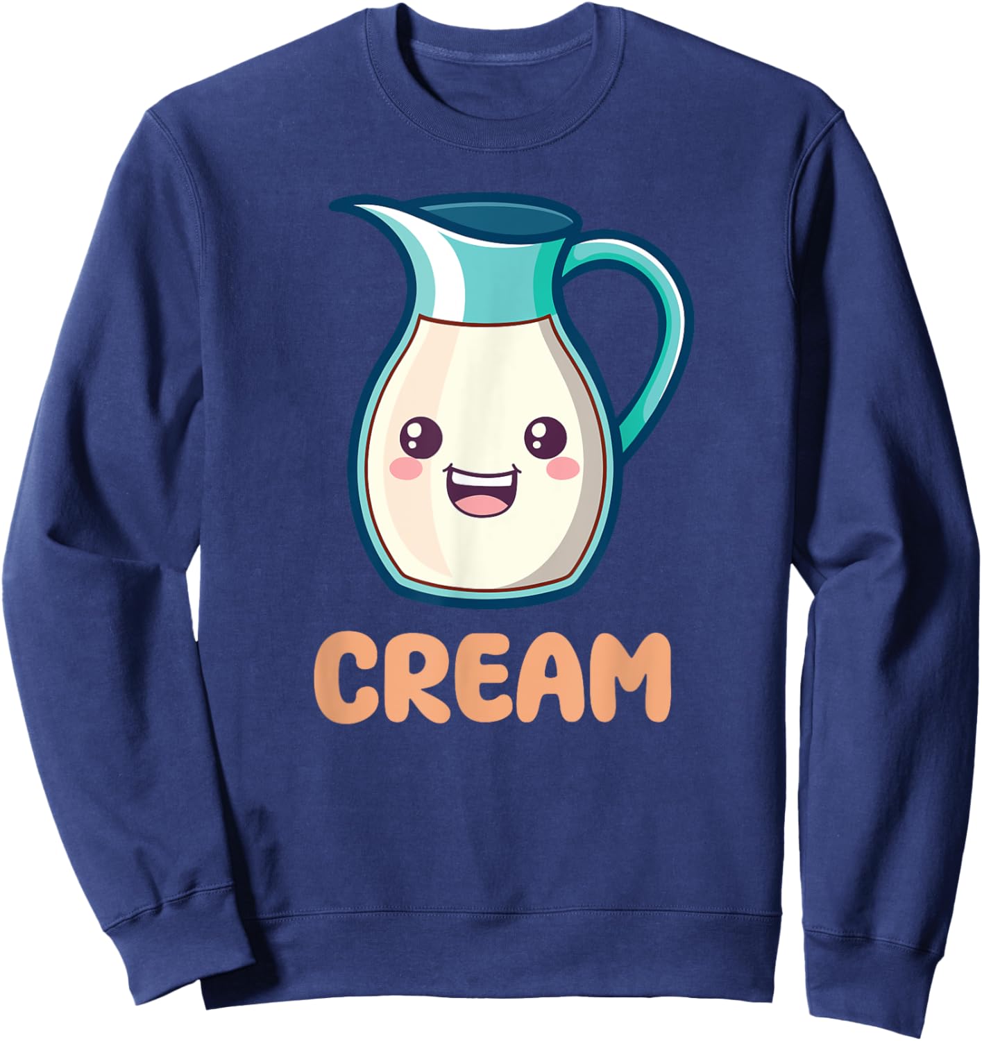 Coffee & Creamer Matching Couple Halloween Best Friends Sweatshirt - Sweatshirt | Navy