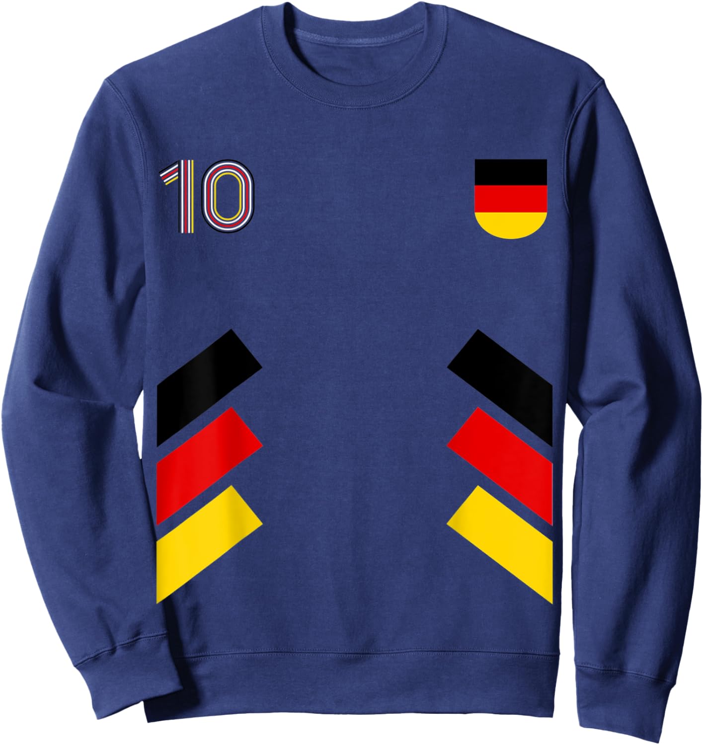 Retro10 Germany Football Germany Soccer Germany Flag Sweatshirt - Sweatshirt | Navy