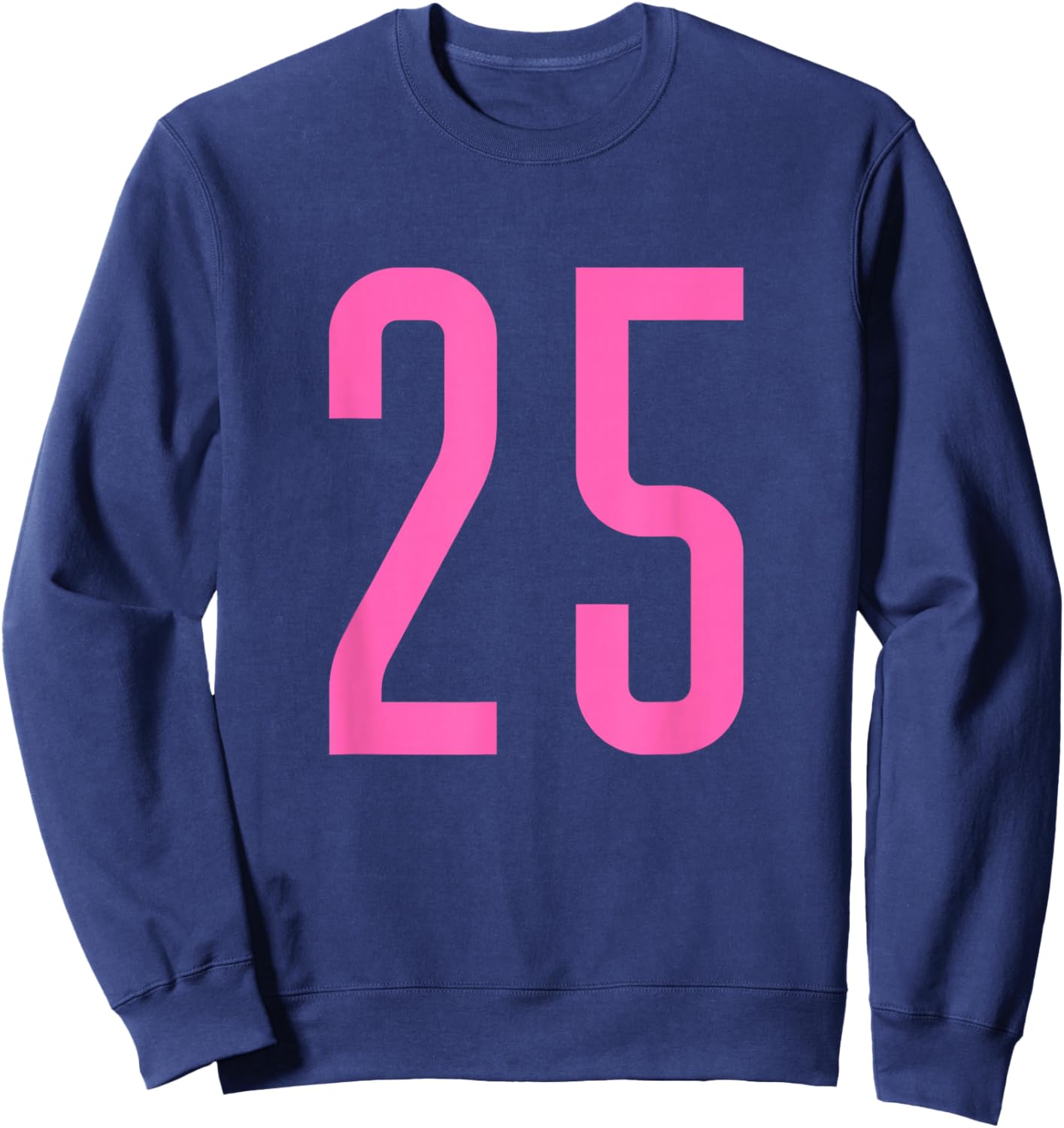 Pink Sport Team Number #25 Sweatshirt - Sweatshirt | Navy