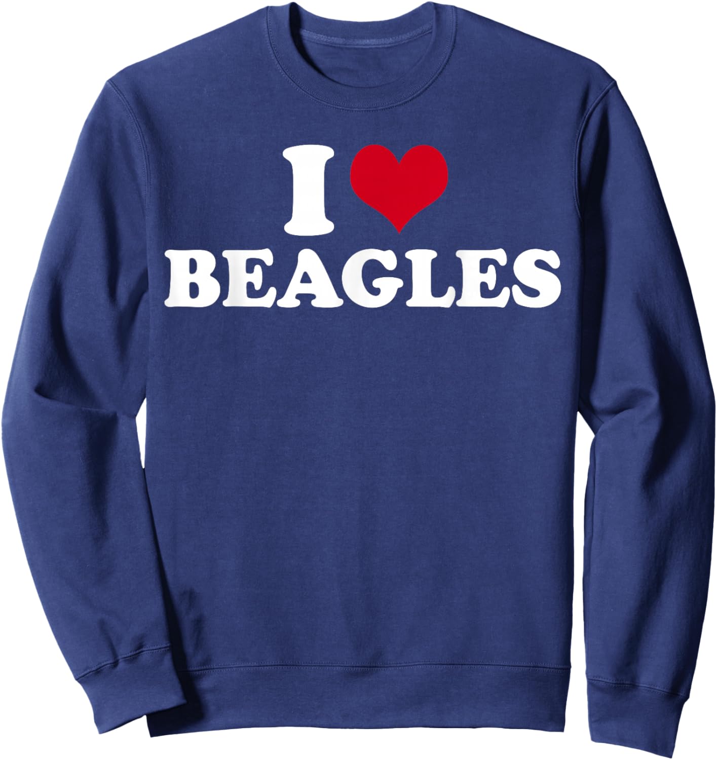 I Love Beagles Sweatshirt - Sweatshirt | Navy