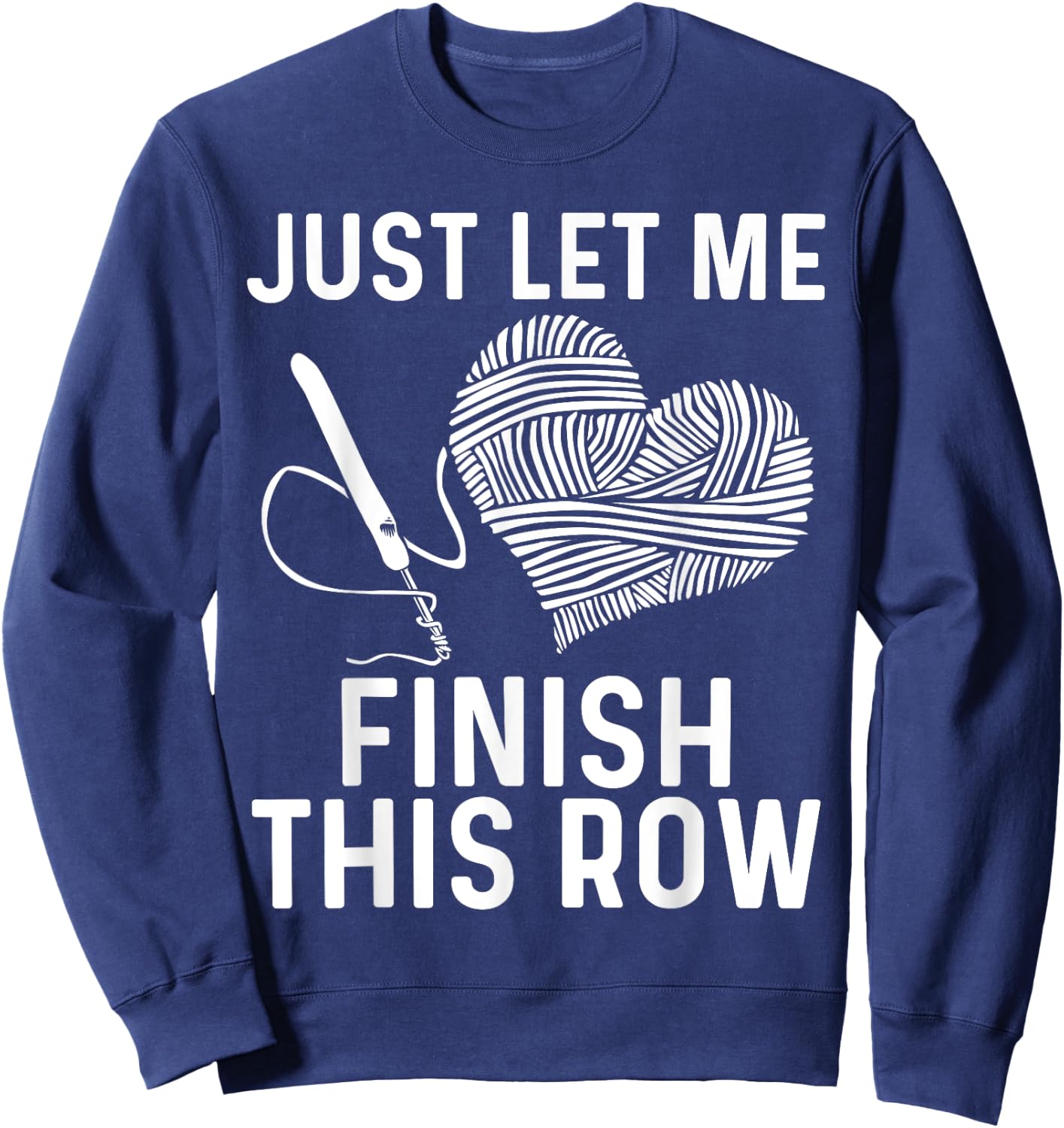 Best Crocheting Art Women Crocheter Crochet Lover Sweatshirt - Sweatshirt | Navy