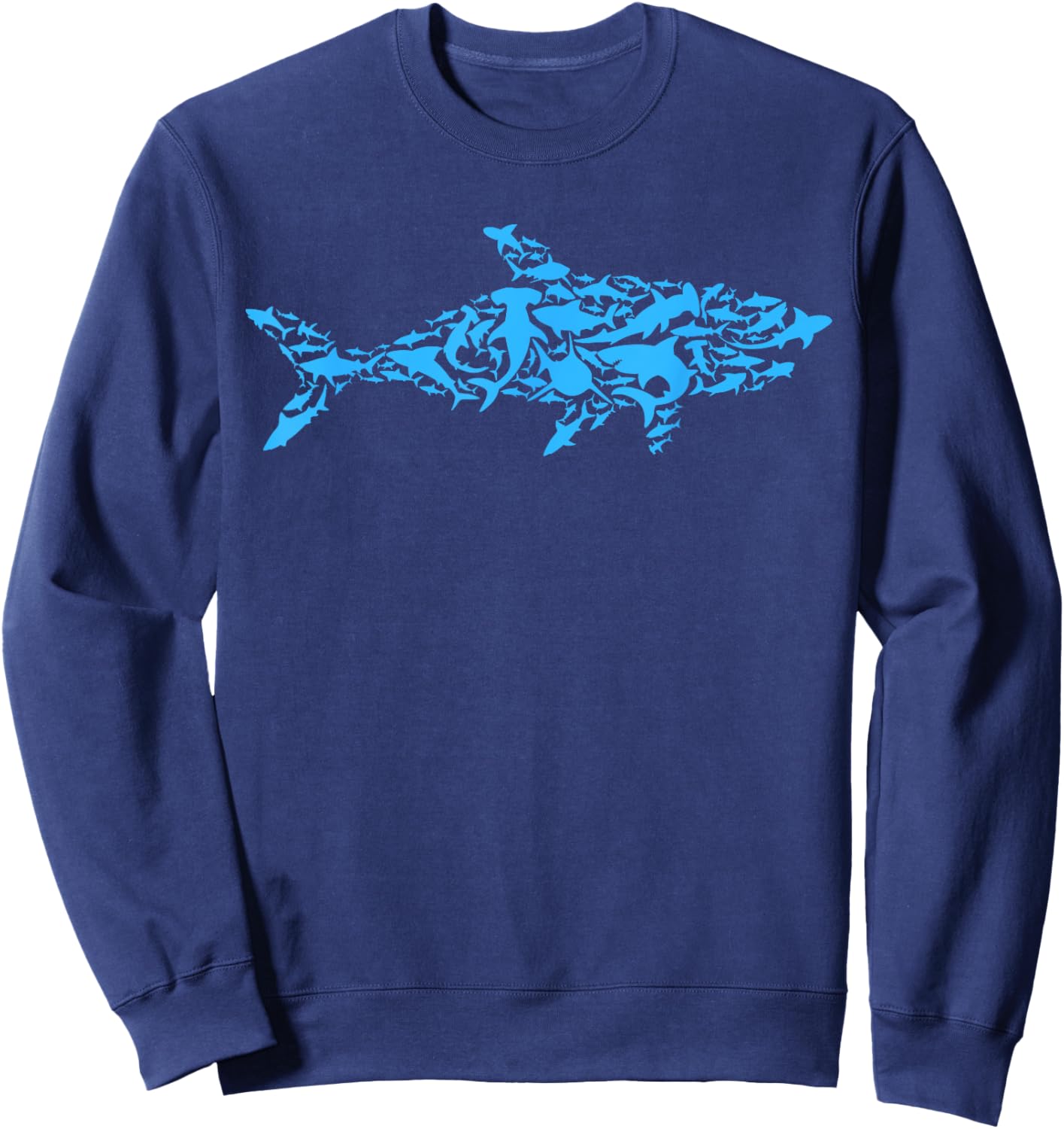 Shark Animal Marine Biology Science Scientist Shark Lover Sweatshirt - Sweatshirt | Navy