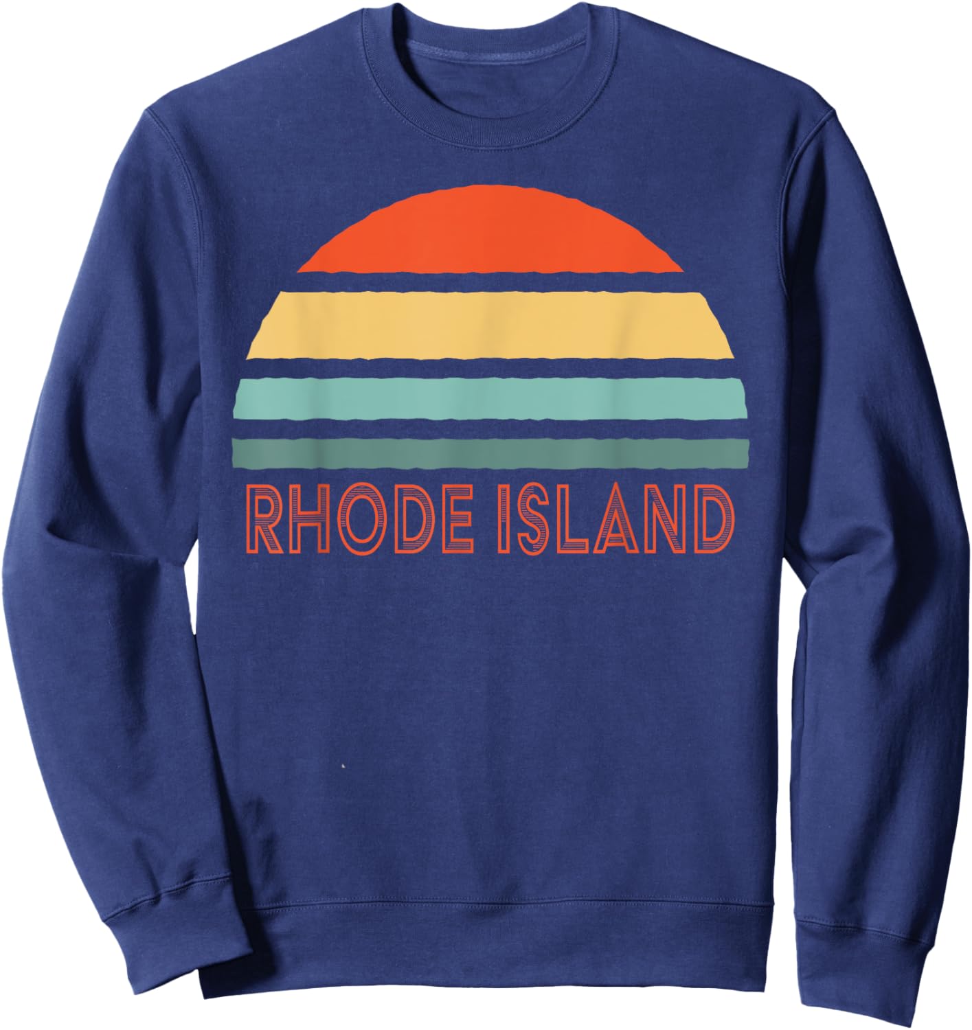 Retro Rhode Island Sweatshirt - Sweatshirt | Navy