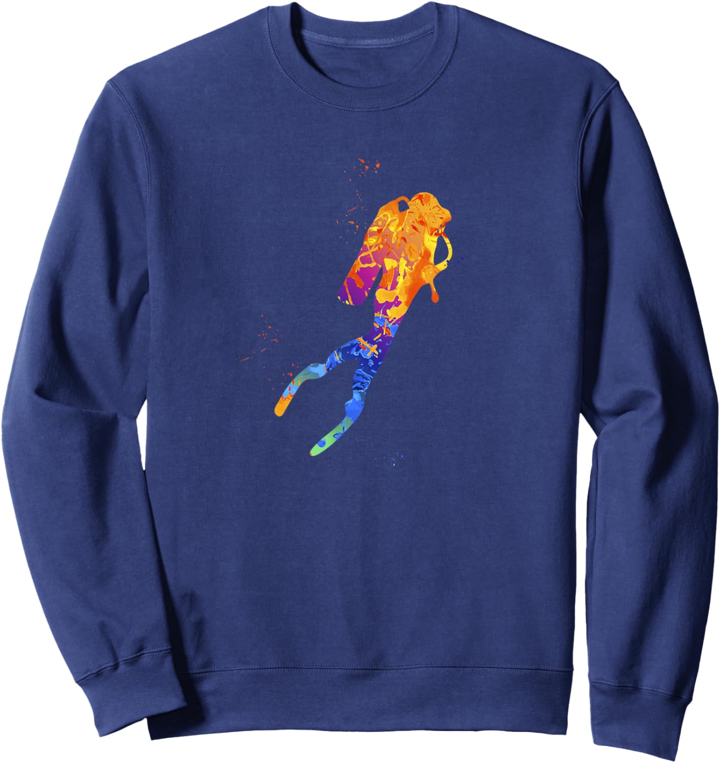 Scuba Diver Graphic - Ocean Scuba Diving Cloths Sweatshirt - Sweatshirt | Navy