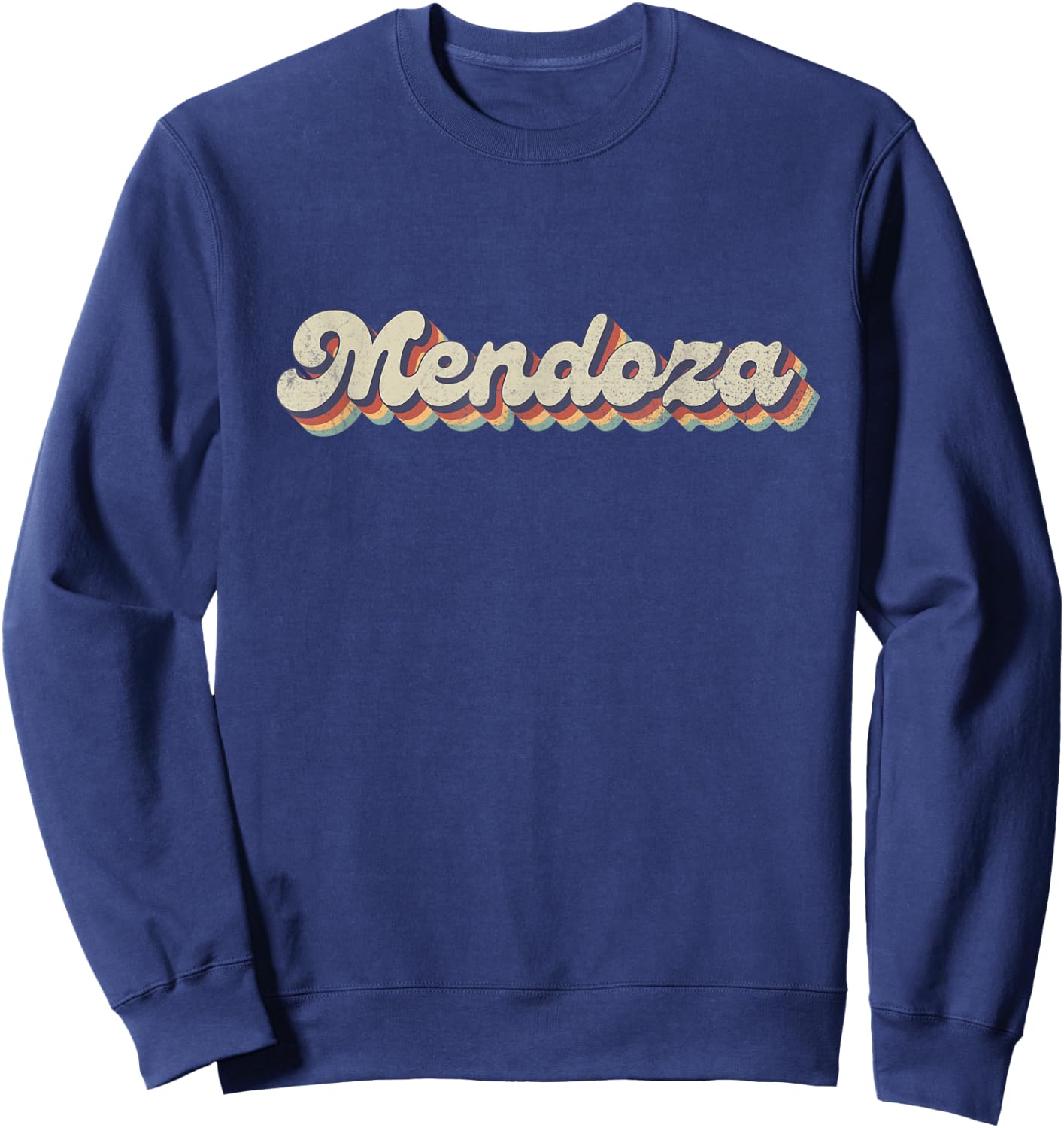 70's 80's Retro City - Vintage Mendoza Sweatshirt - Sweatshirt | Navy