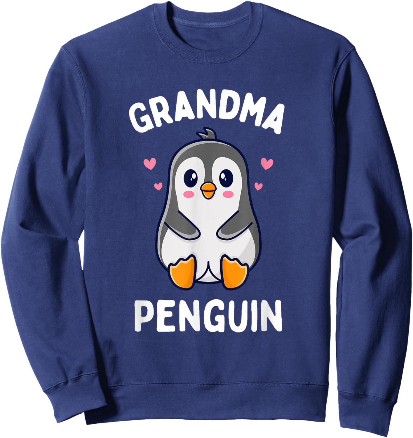 Cute Grandma Penguin Bird Lover Grandmother Sweatshirt - Sweatshirt | Navy