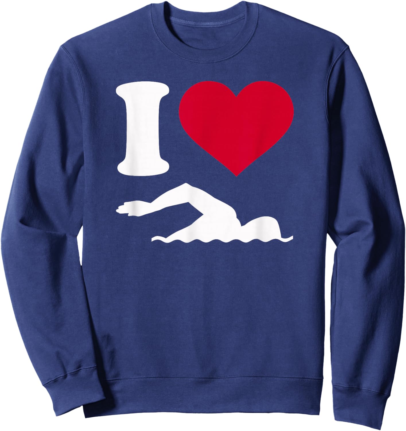 I love swimming Sweatshirt - Sweatshirt | Navy