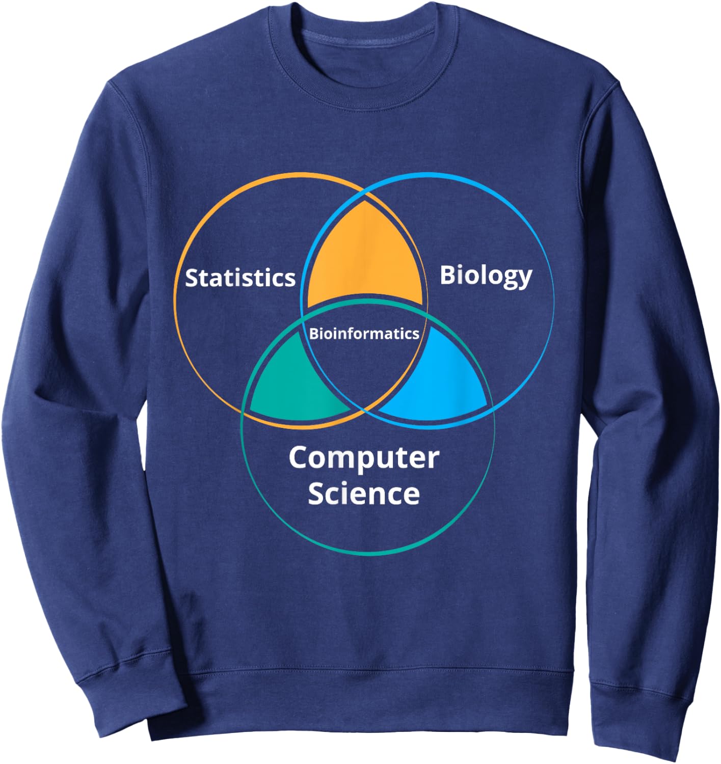 Funny Bioinformatics Biology Science Teacher Gift | Men Women Sweatshirt - Sweatshirt | Navy