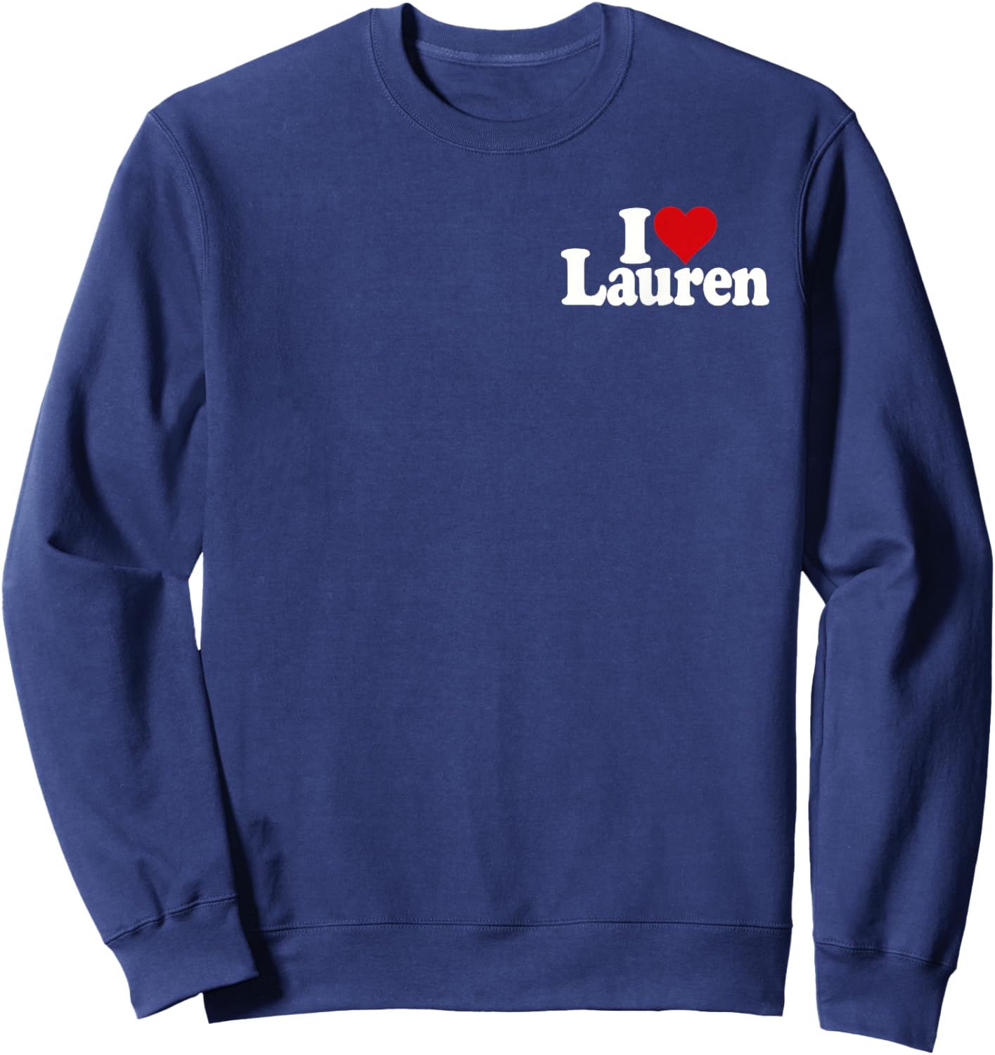 I Love Heart Lauren Sweatshirt - Sweatshirt | Navy