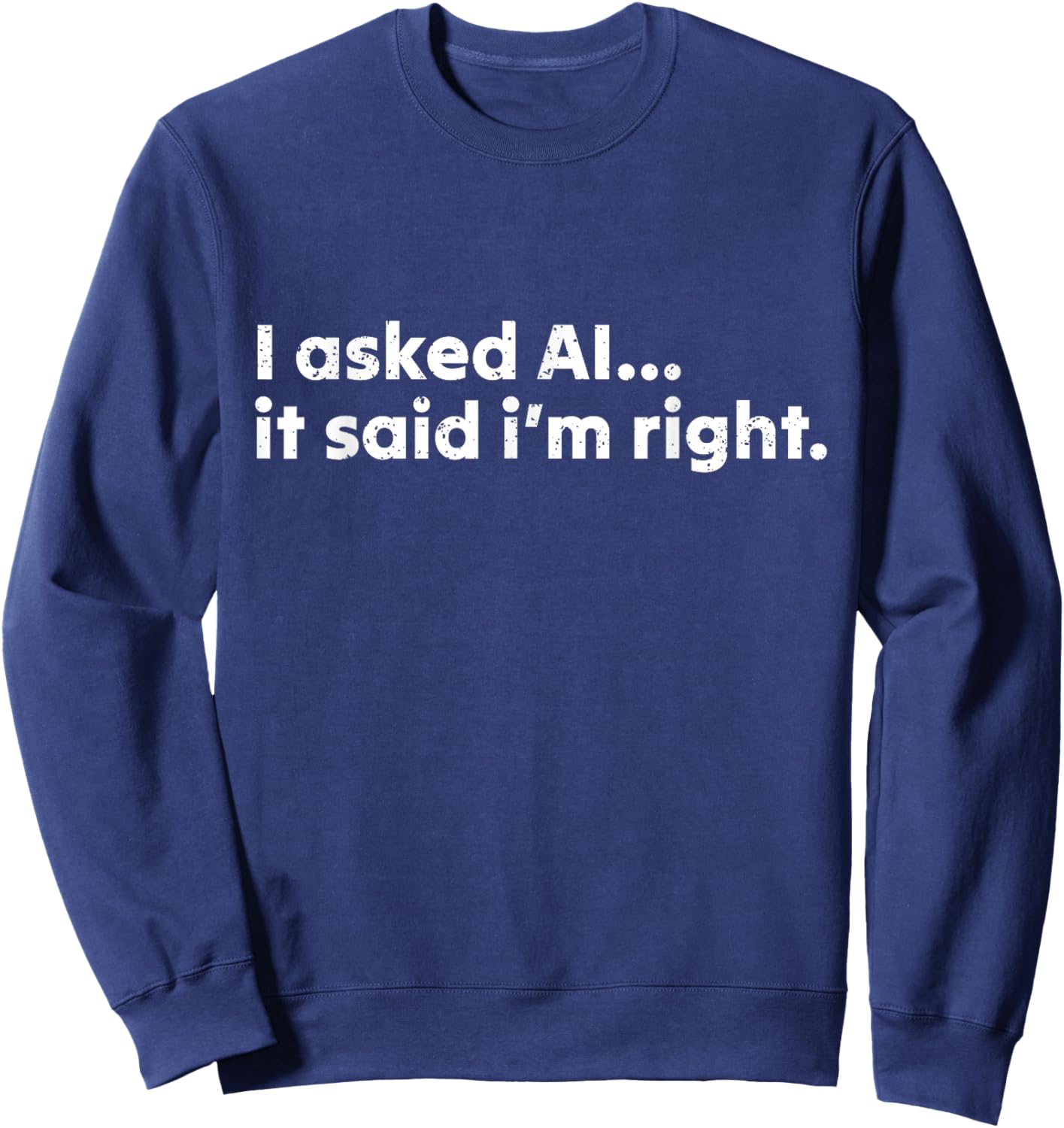 KI Enthusiast Künstliche Intelligenz Lustig Sweatshirt - Sweatshirt | Navy